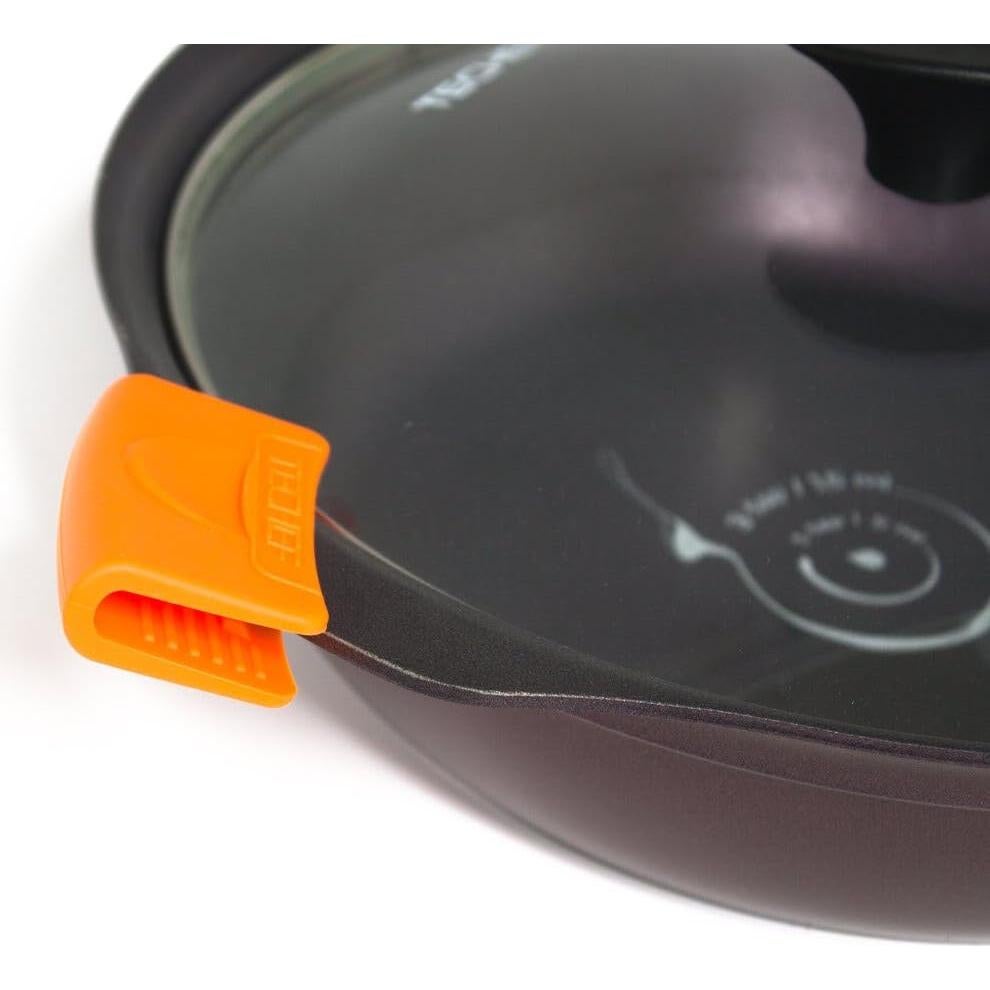 Agarraderas de Silicona TECHF - Juego de 2 Naranjas