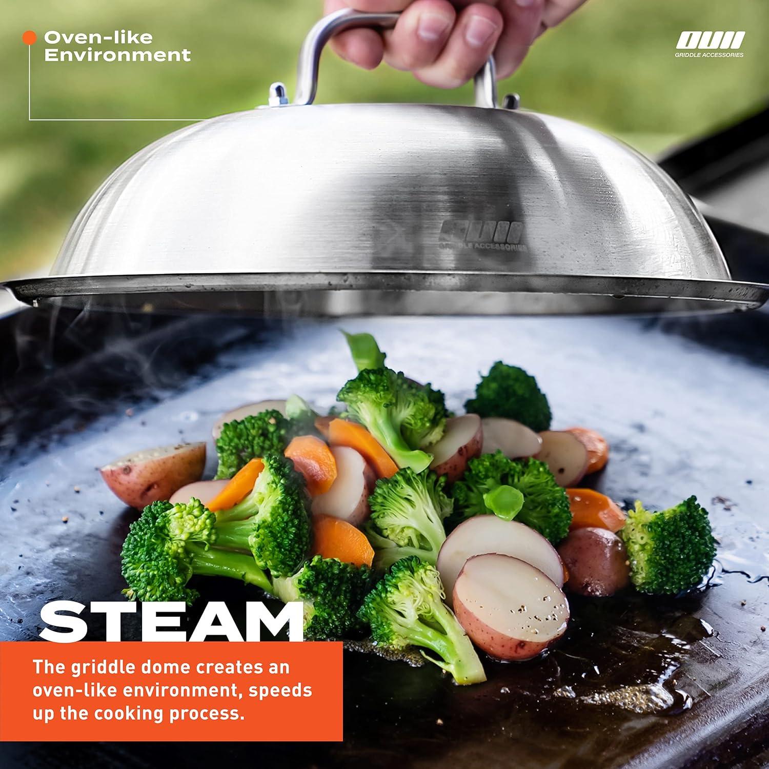 Juego de Accesorios OUII para Plancha - Tapa 31.1 cm, Prensa Hierro Fundido