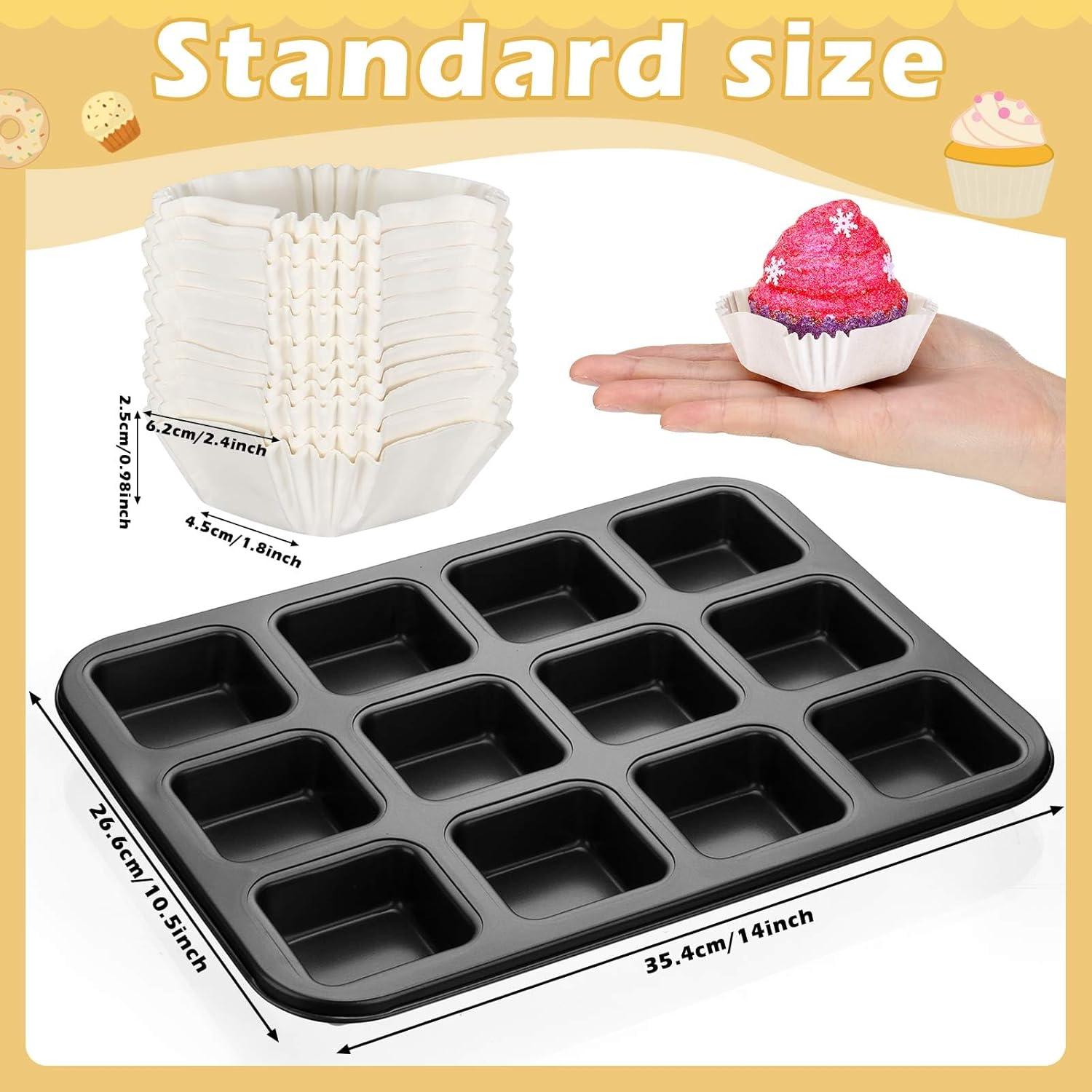 Conjunto de Moldes para Hornear Lallisa 2 Pcs + 500 Forros Cupcakes