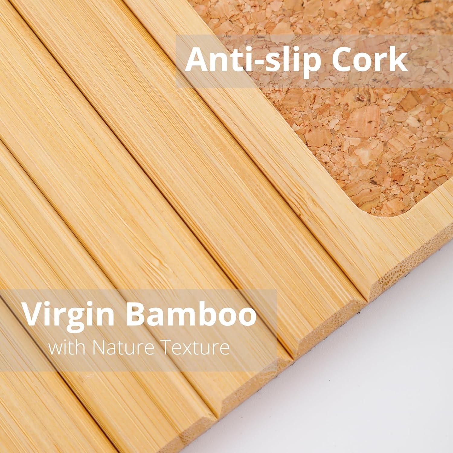 Bandeja de Reposabrazos DETOR de Bambú Natural 41.4x33.5cm