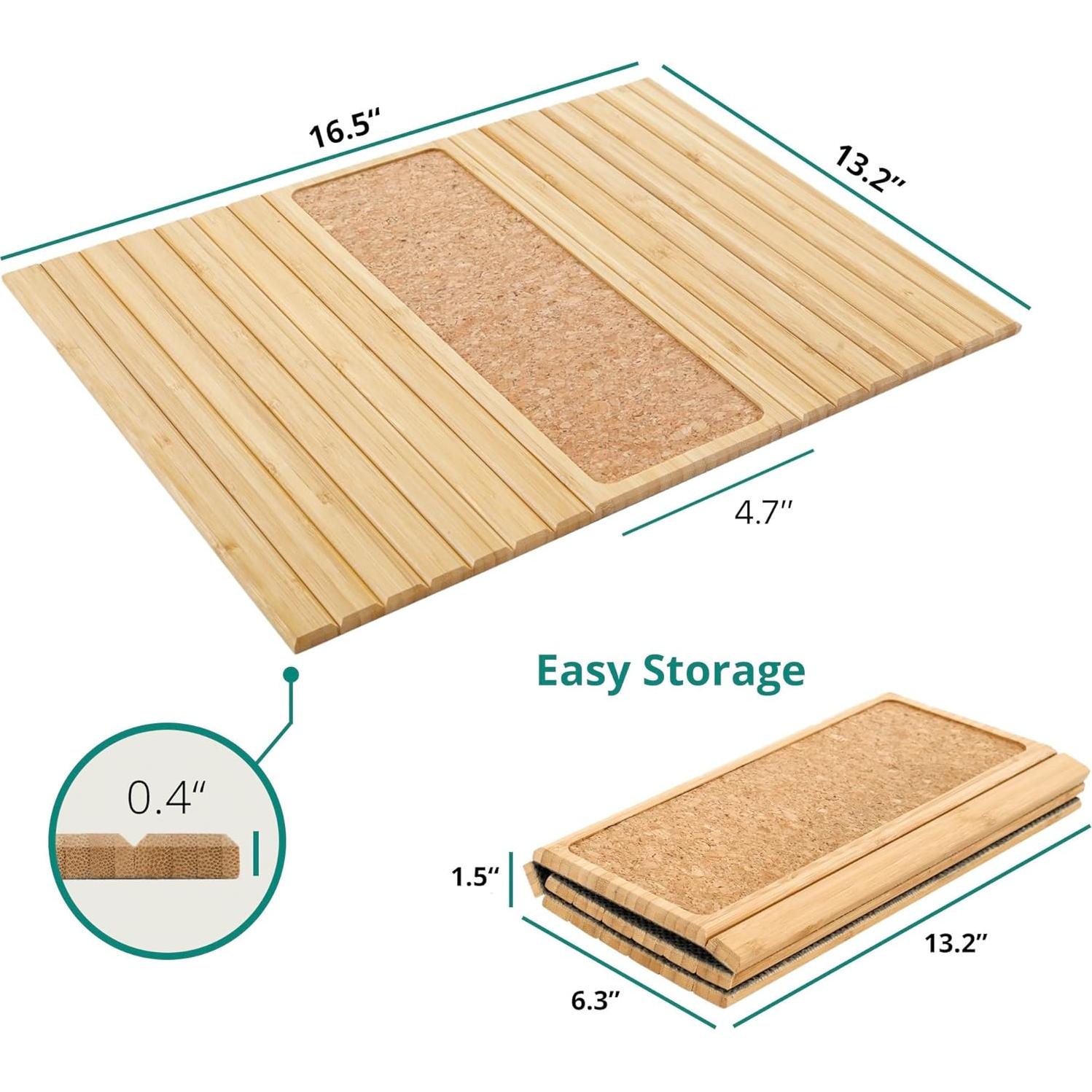 Bandeja de Reposabrazos DETOR de Bambú Natural 41.4x33.5cm