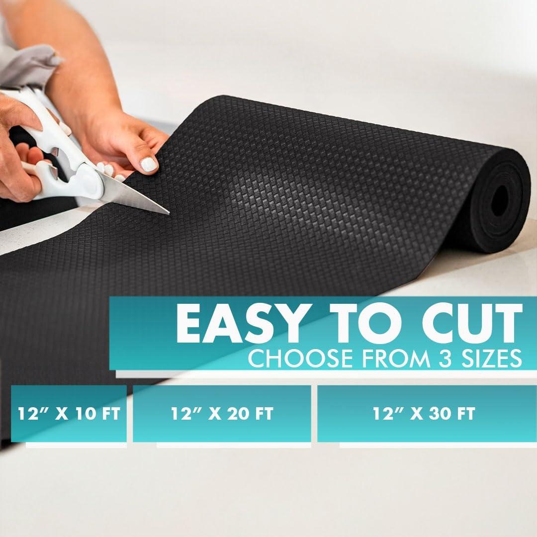 Forro de Estante Antideslizante NextClimb 30cm x 6.1m PVC Negro