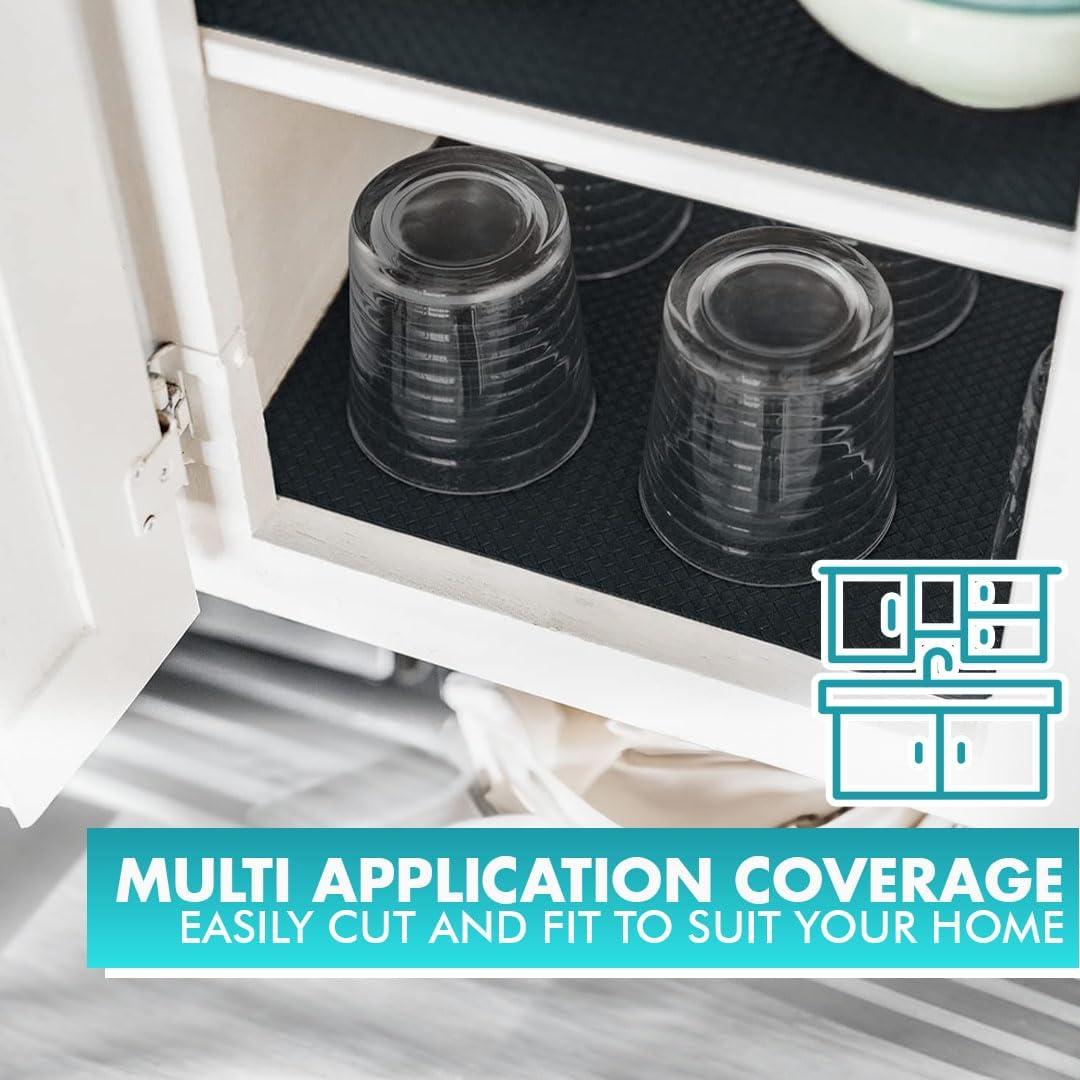 Forro de Estante Antideslizante NextClimb 30cm x 6.1m PVC Negro