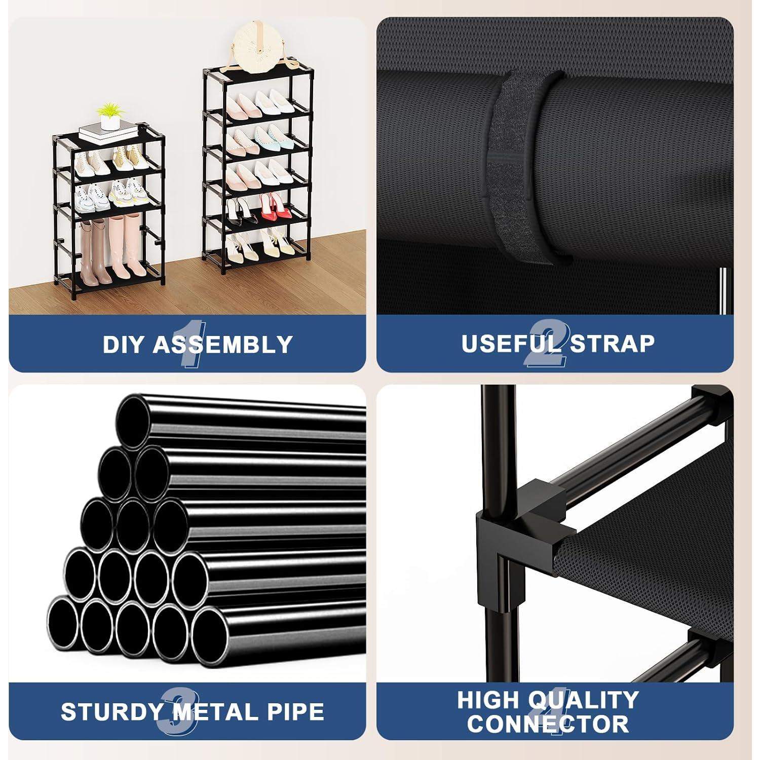 Zapatero Mavivegue Expandible Negro 5 Niveles 1.81 kg