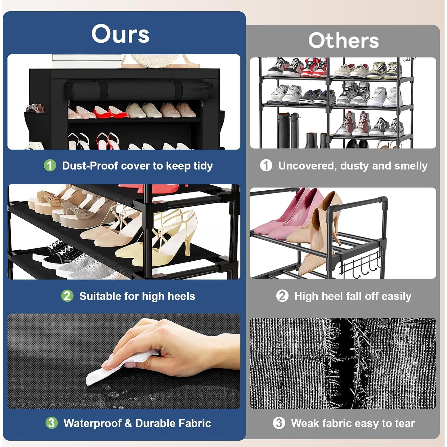 Zapatero Mavivegue Expandible Negro 5 Niveles 1.81 kg