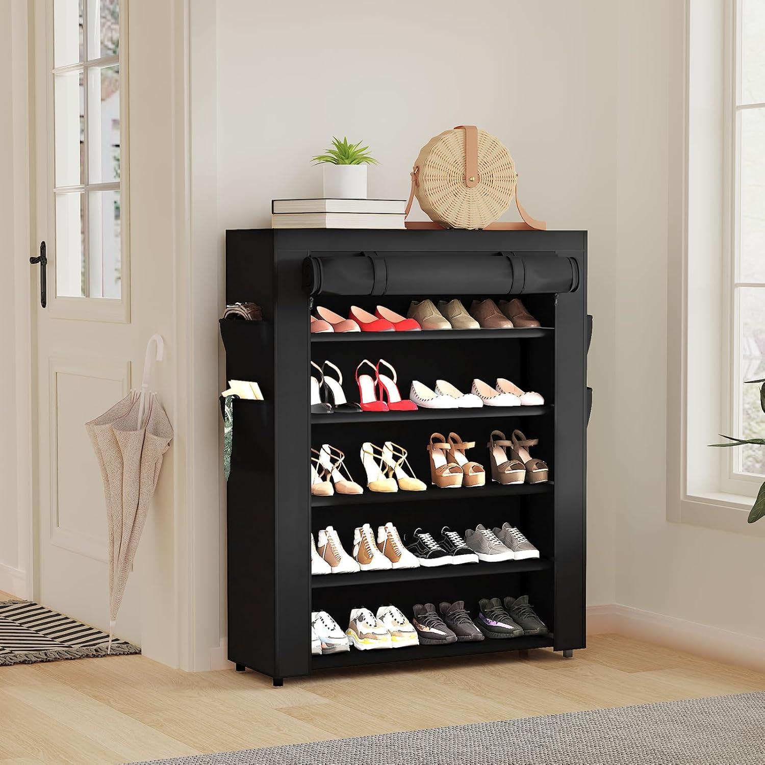 Zapatero Mavivegue Expandible Negro 5 Niveles 1.81 kg