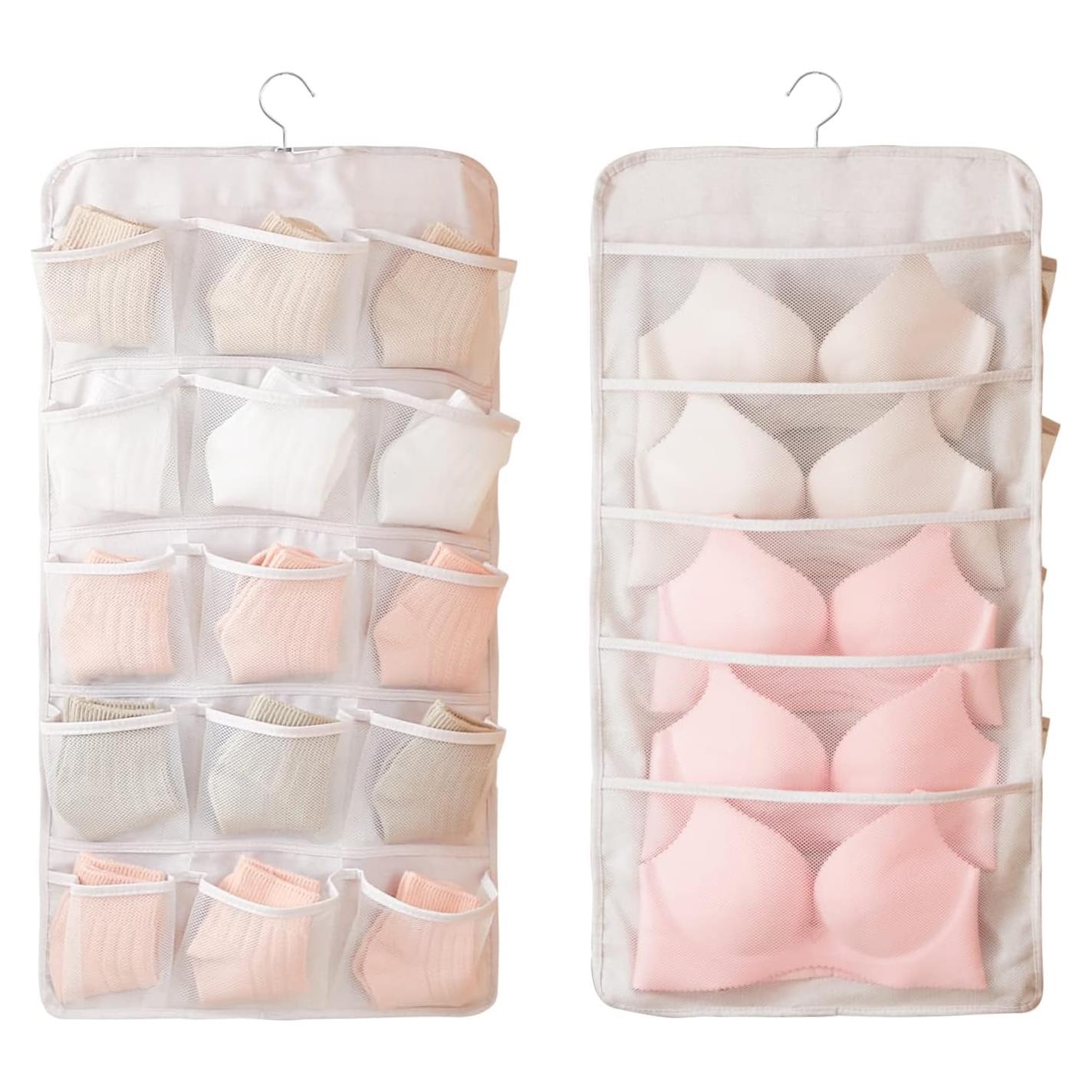 Organizador colgante de sujetadores Bseash con 20 bolsillos 3D