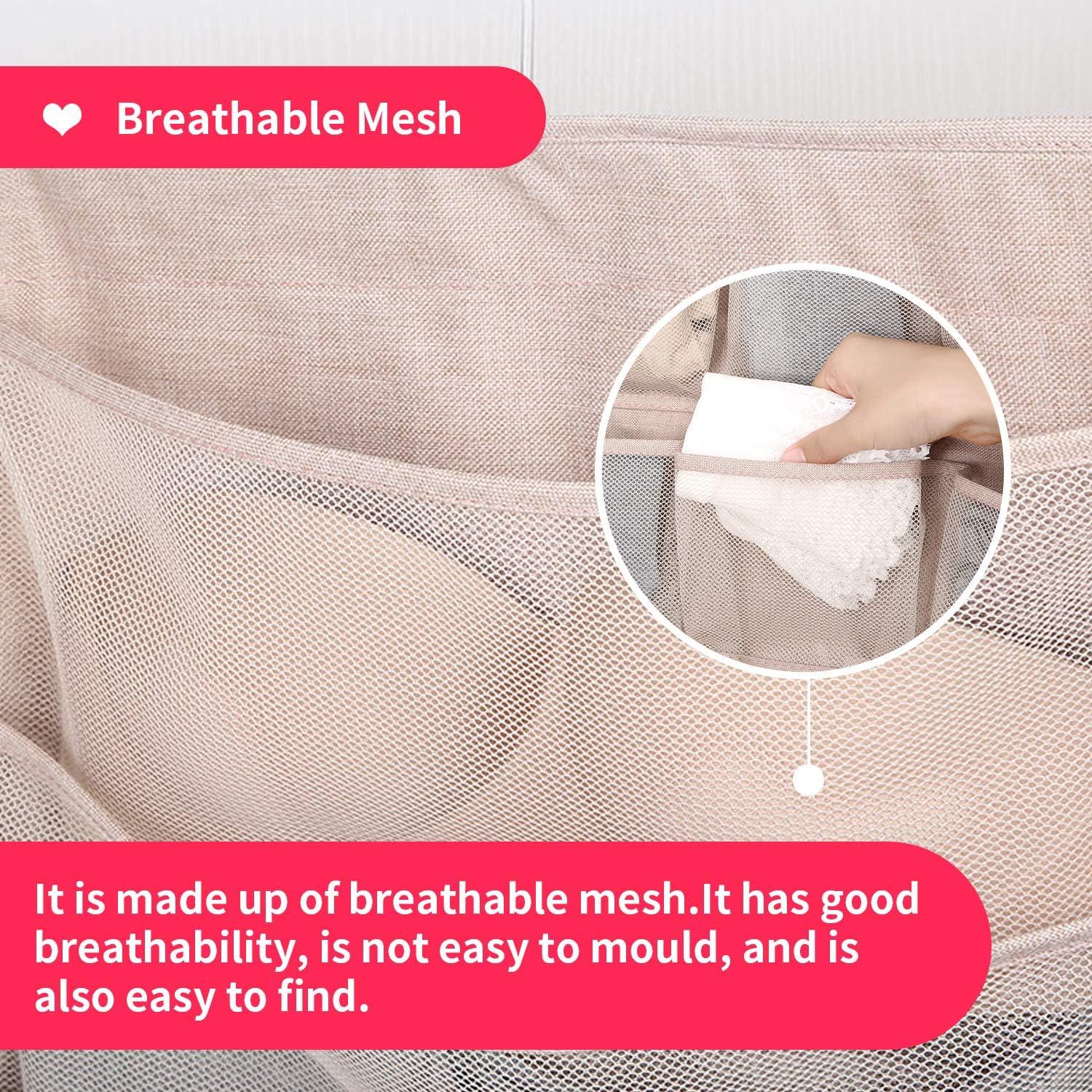 Organizador colgante de sujetadores Bseash con 20 bolsillos 3D