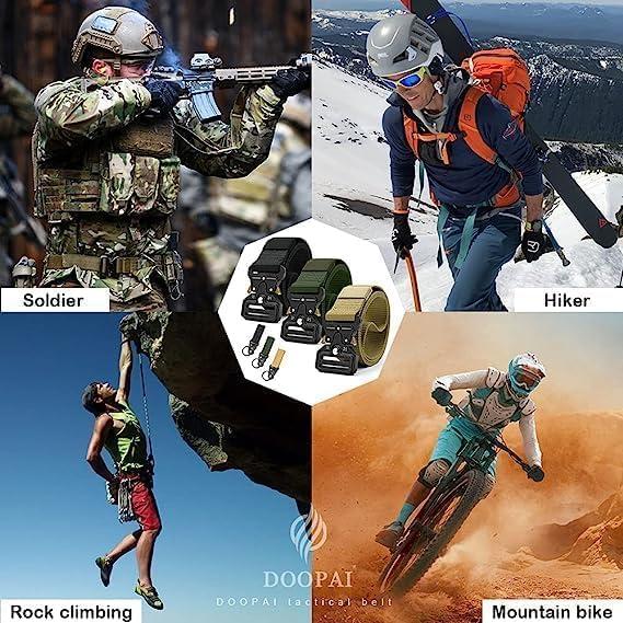 Cinturón Táctico DOOPAI 3Pack Nylon Militar Ajustable