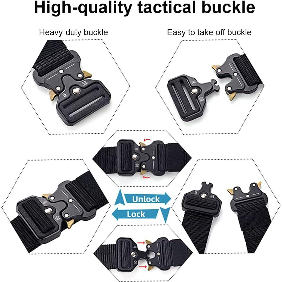 Cinturón Táctico DOOPAI 3Pack Nylon Militar Ajustable