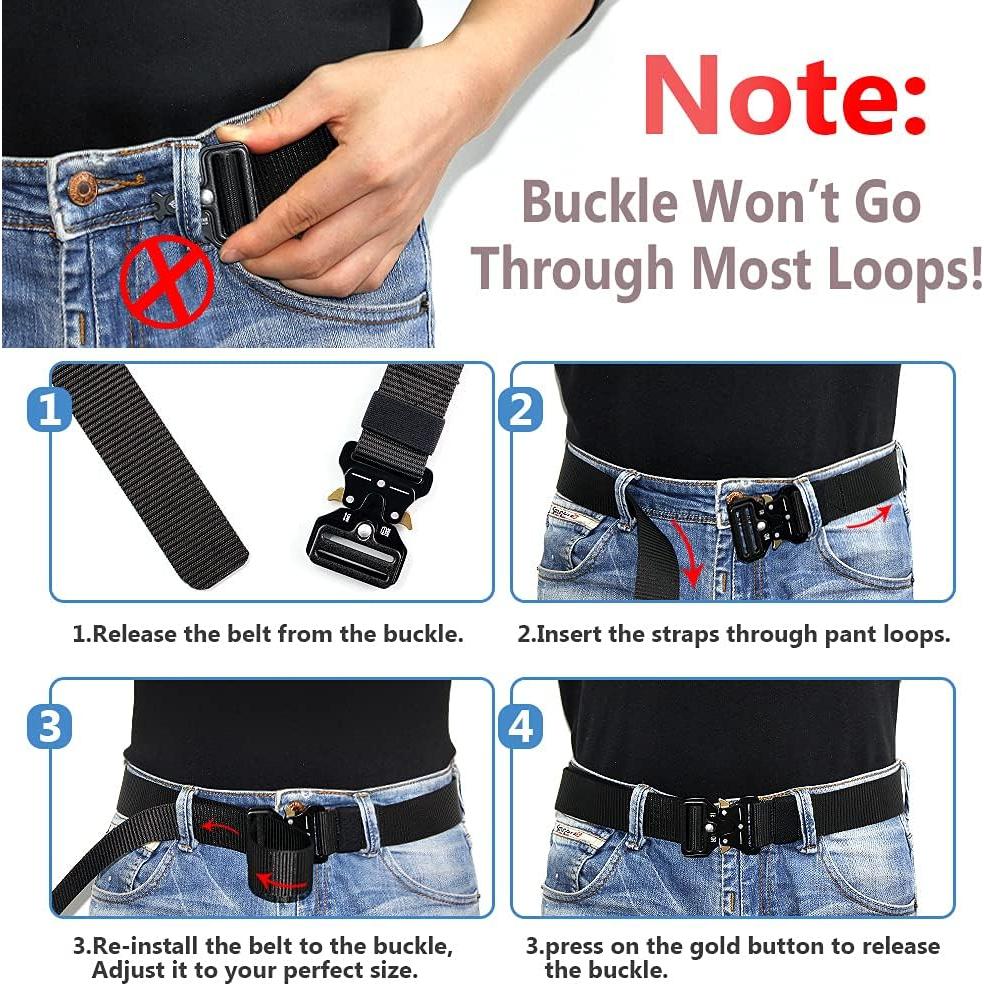 Cinturón Táctico DOOPAI 3Pack Nylon Militar Ajustable