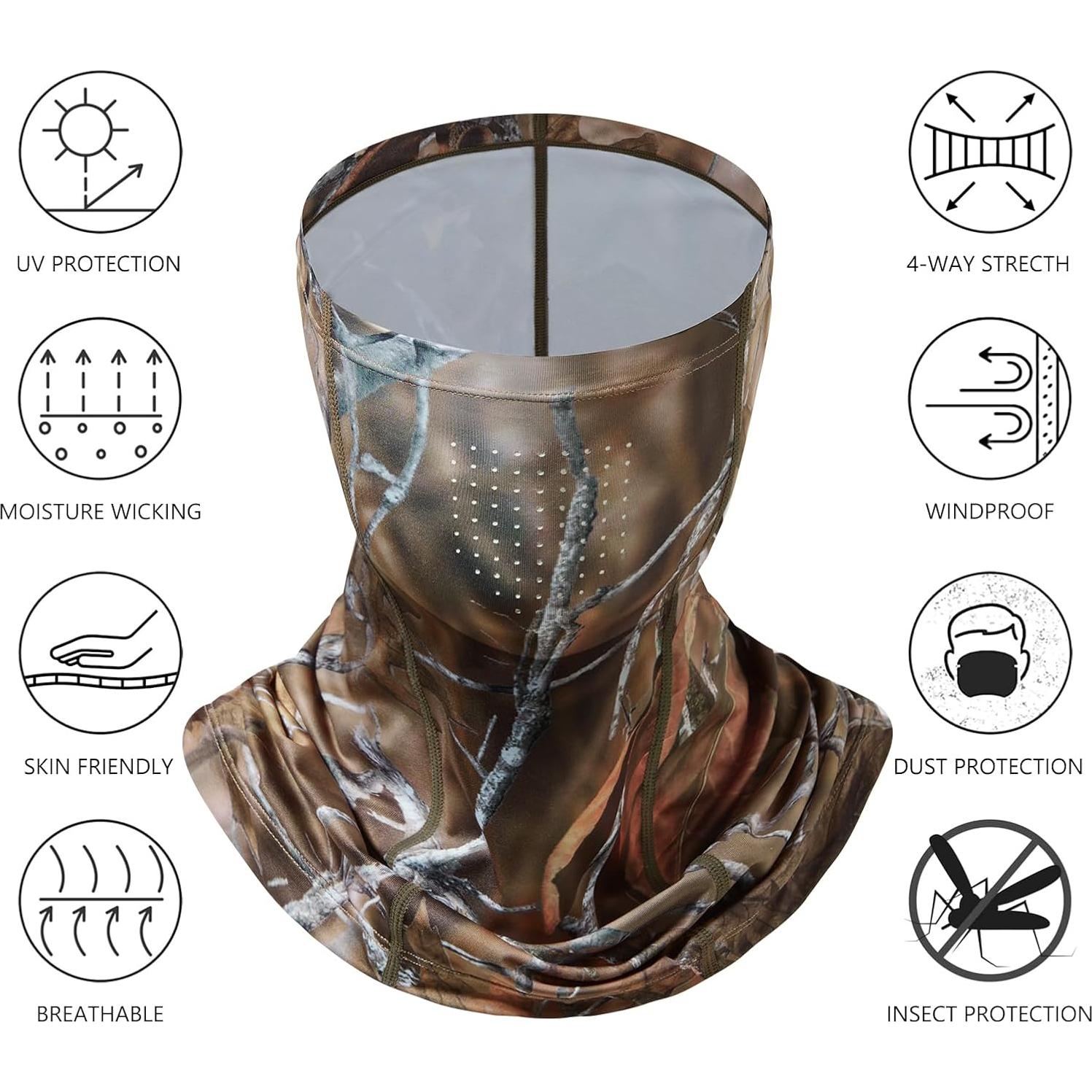 Máscara Gaiter Bassdash UPF 50 para Cuello y Cara