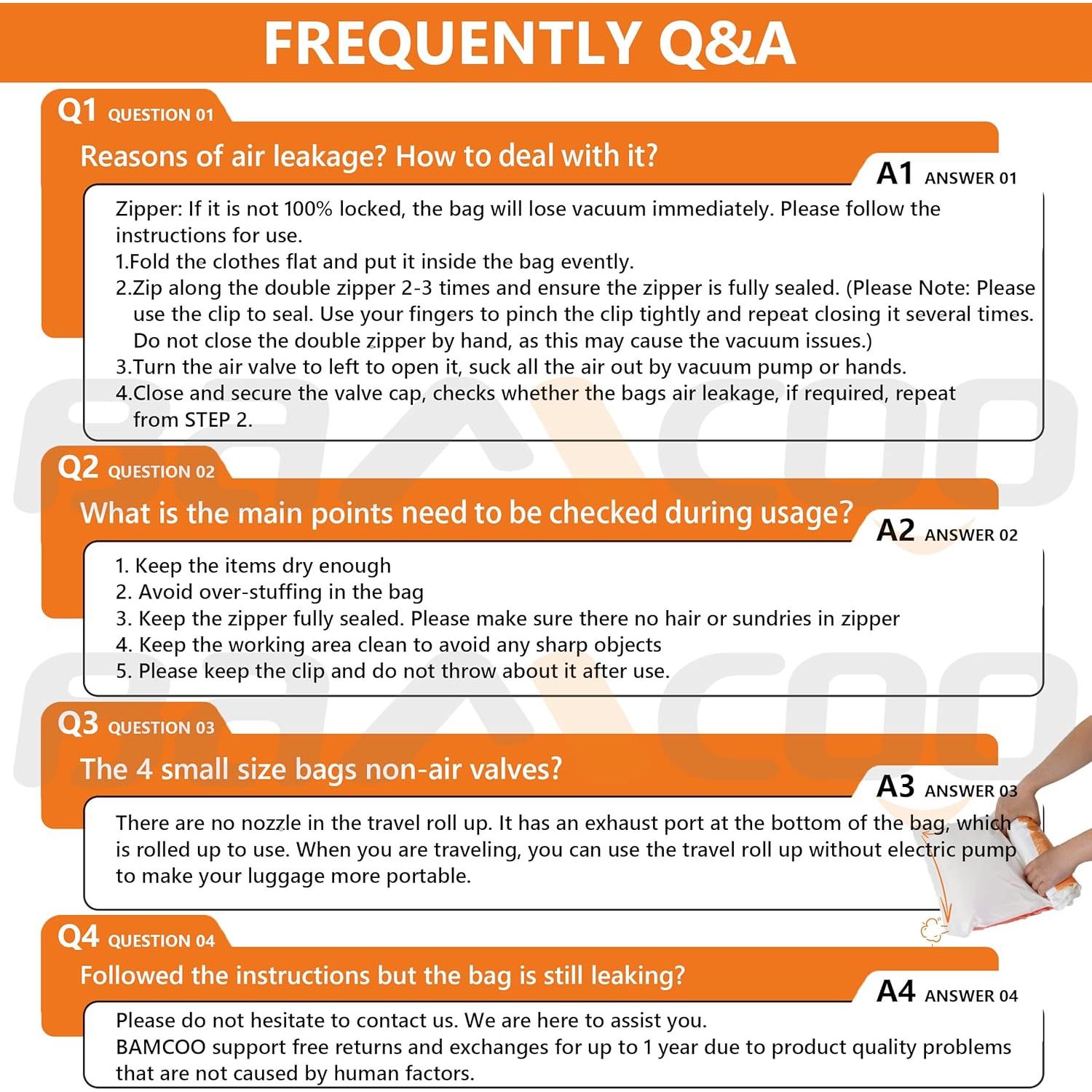 Bolsas de Sellado al Vacío BAMCOO 16 Piezas Variadas