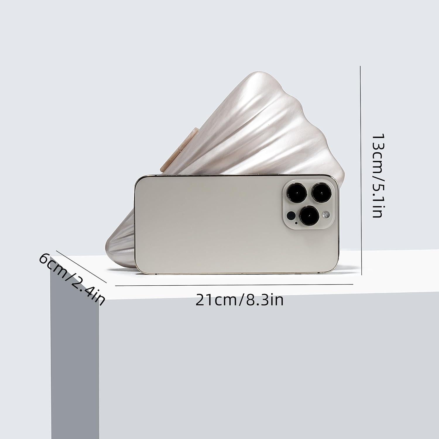 Bolso de Hombro UMREN de Acrílico con Cadena y Purpurina