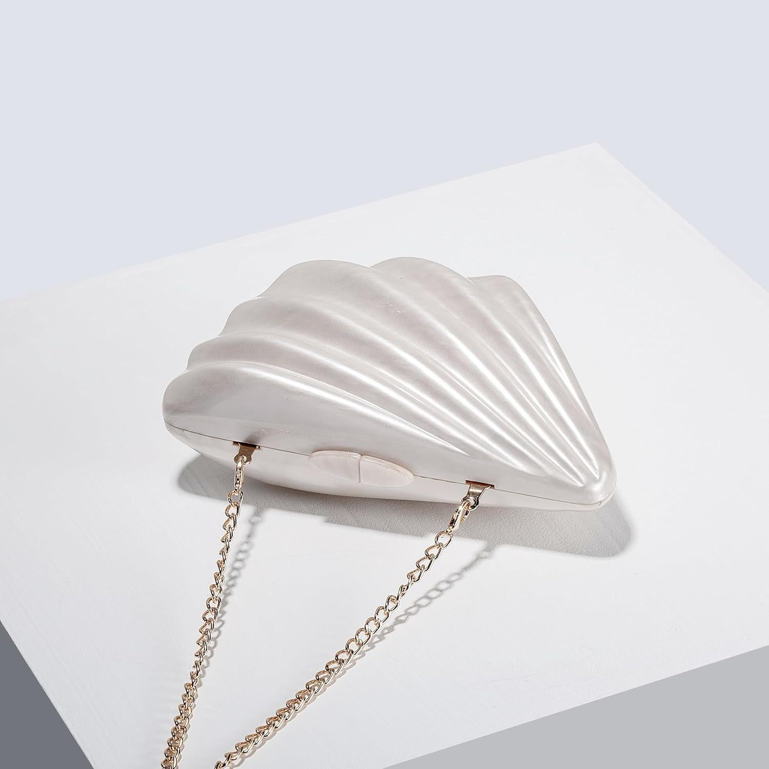 Bolso de Hombro UMREN de Acrílico con Cadena y Purpurina