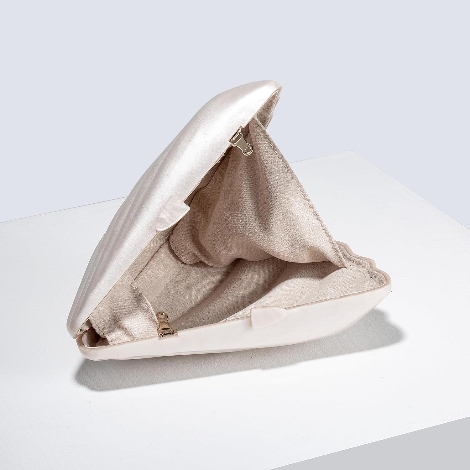 Bolso de Hombro UMREN de Acrílico con Cadena y Purpurina