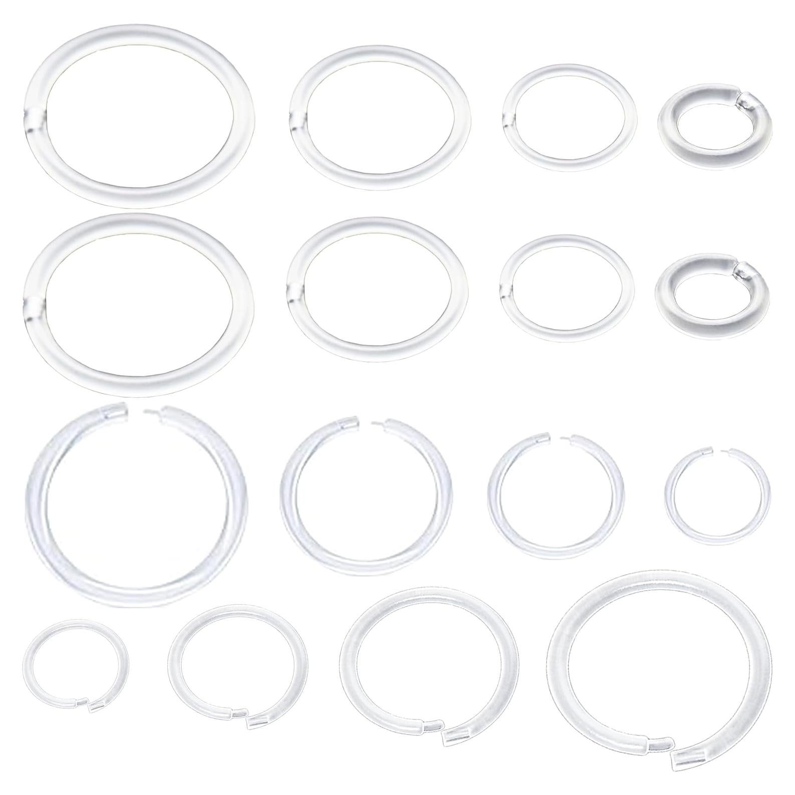 Retenedores de oreja hipoalergénicos 16-20 Gauge con hebilla