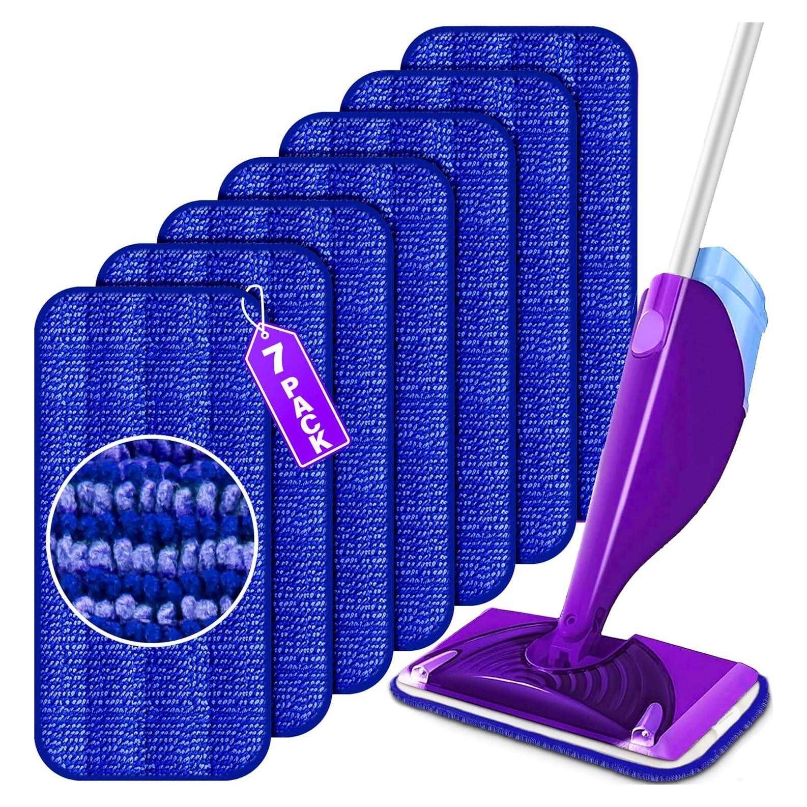 Paños Reutilizables para Mopa Swiffer WetJet - 7 Unidades Microfibra