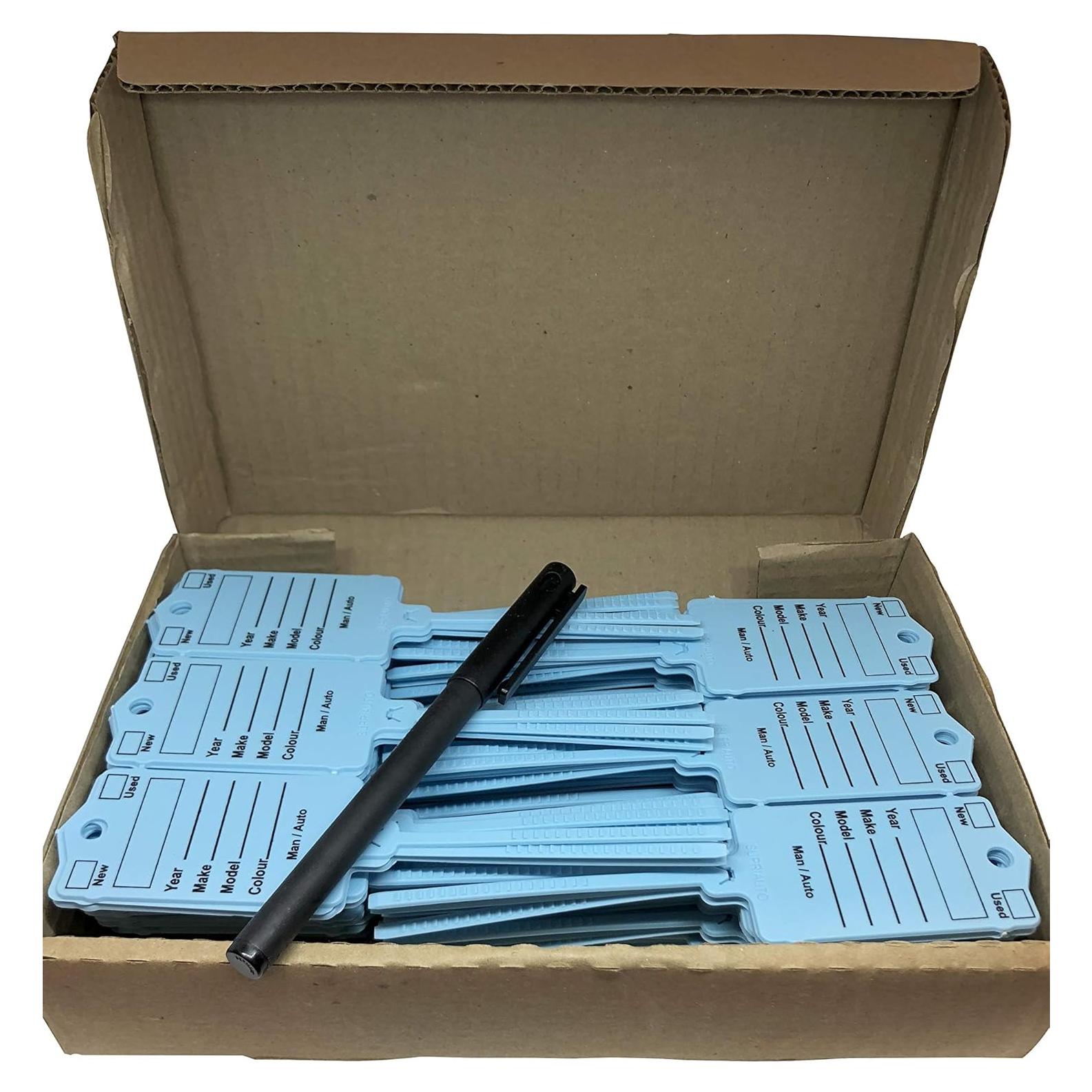 Etiquetas de Llave de Auto Supriauto Azul - 200 Unidades