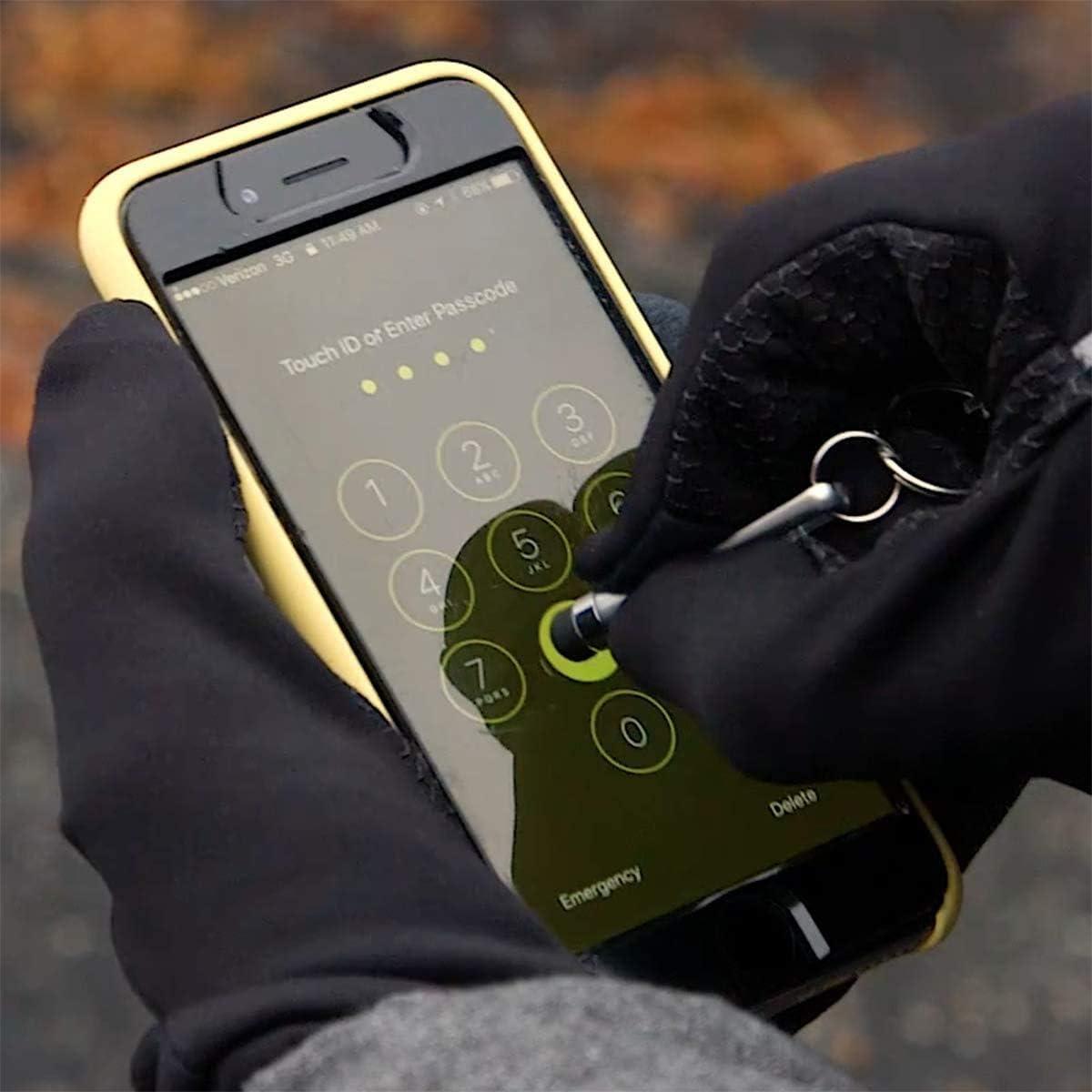 KeySmart NanoStylus - Mini Stylus de Llavero Ergonómico Plata