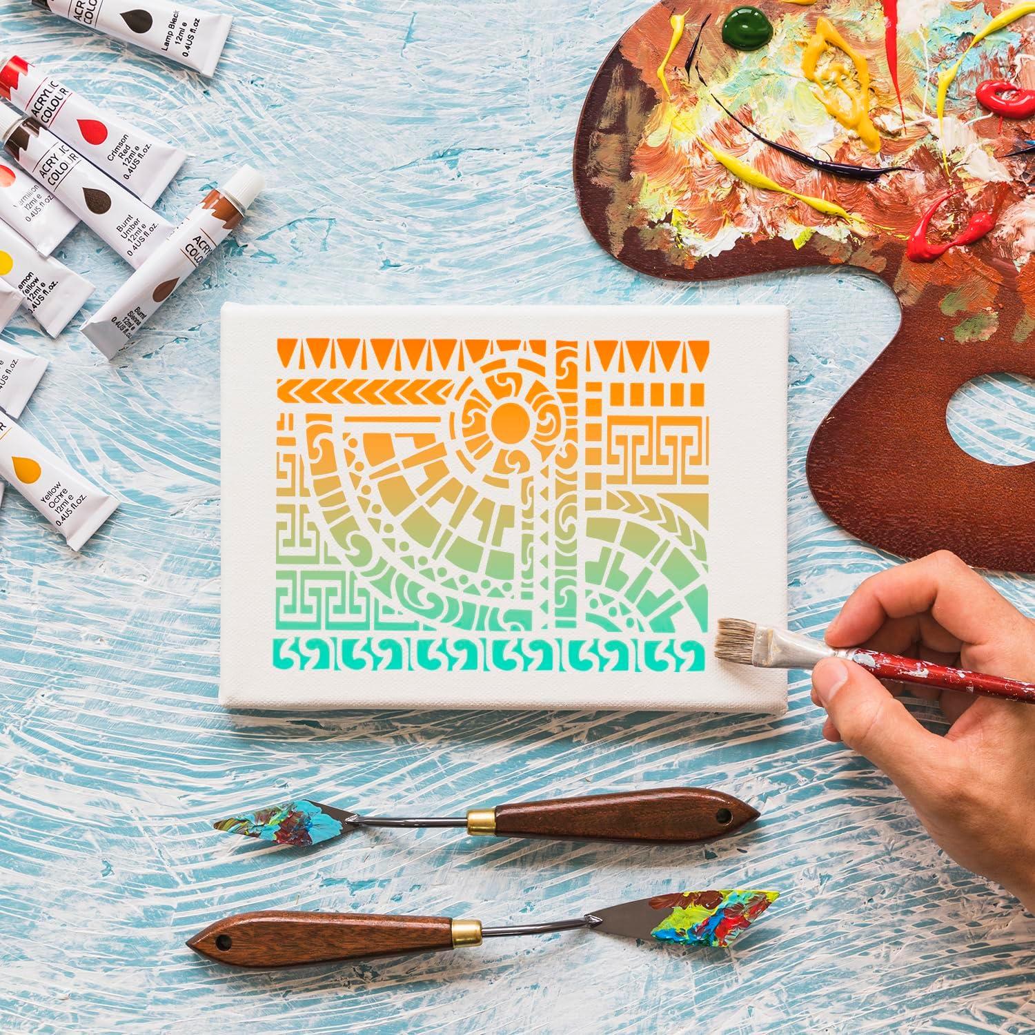 Plantillas Reutilizables para Manualidades SUNVERSE Abstract 15 Piezas