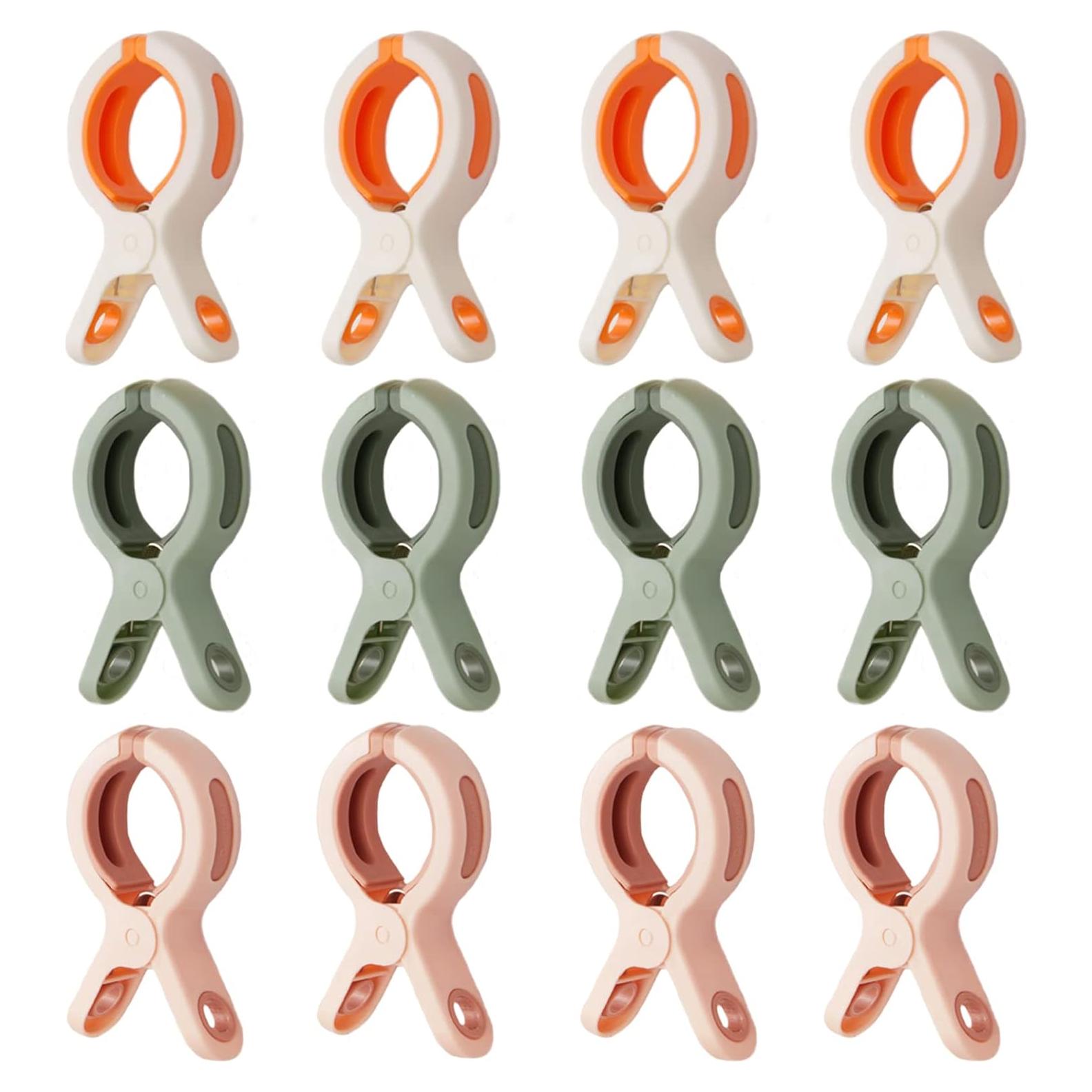 Paquete de 12 Clips para Toallas de Playa KIZZHISI 9.4 cm