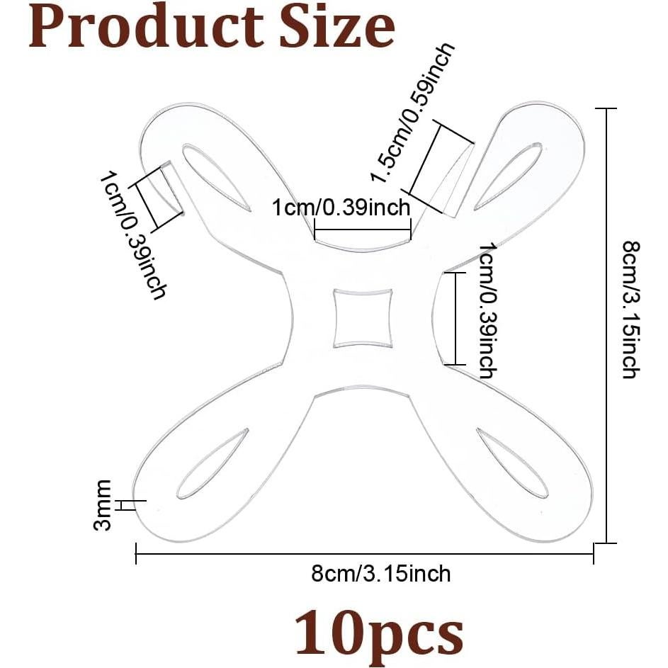 Bobinas de Hilo Acrílico Transparente BENECREAT 10 Pcs 7.6cm