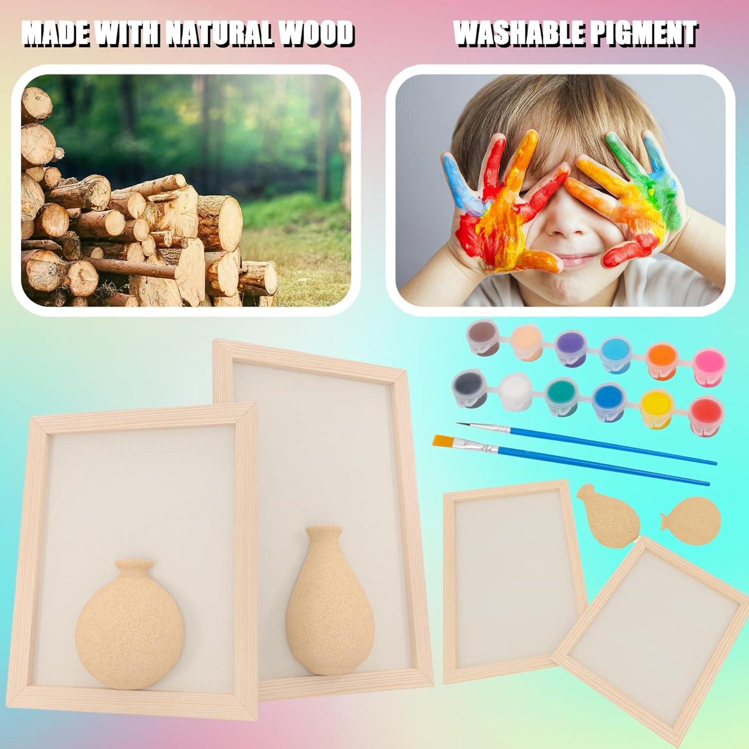 Kit de Manualidades para Niñas FTBox - Pintura Jarrón 3D DIY