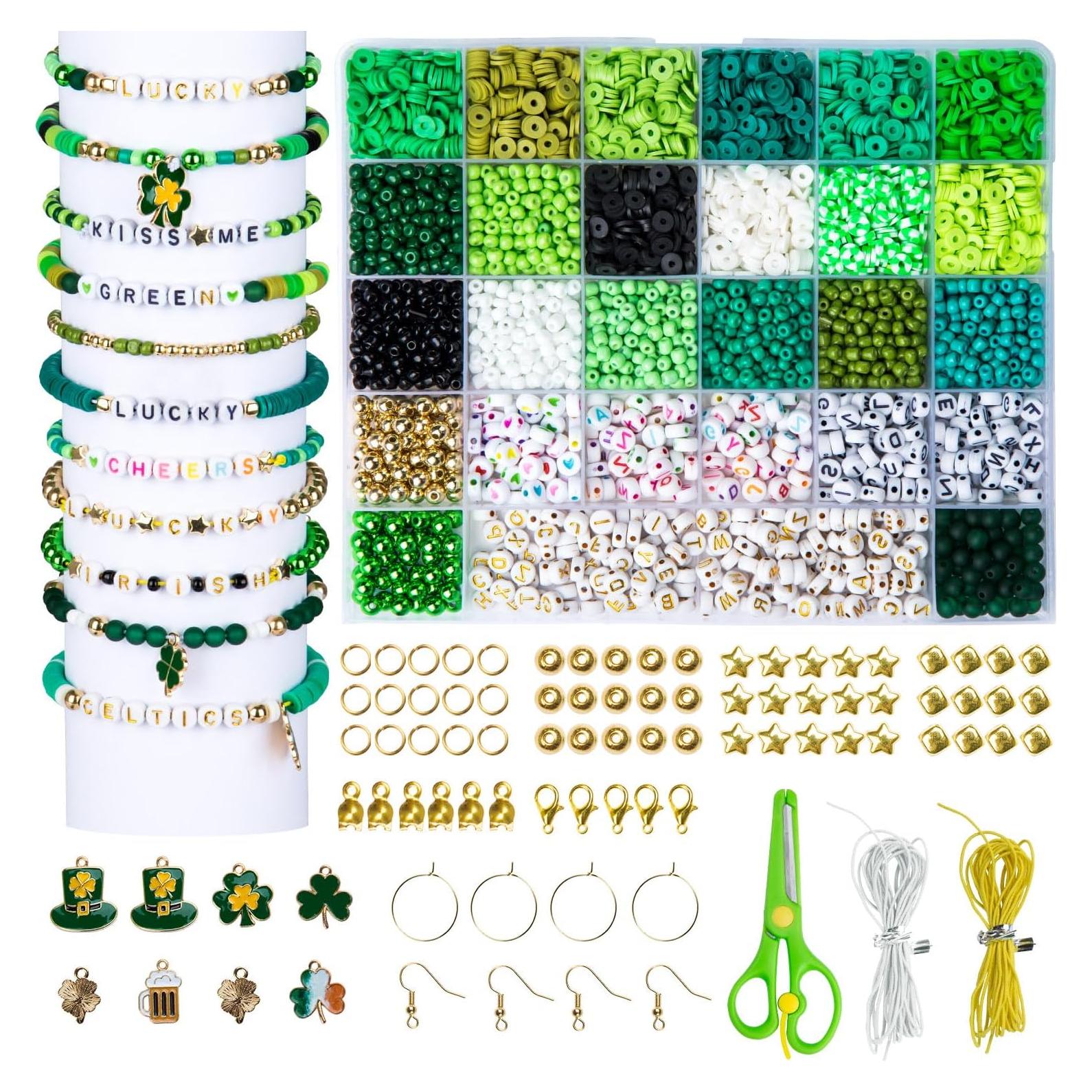 Kit de Fabricación de Pulseras Goldwise 3900 Pcs San Patricio