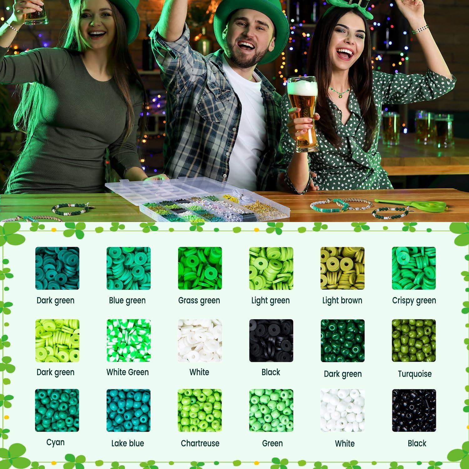 Kit de Fabricación de Pulseras Goldwise 3900 Pcs San Patricio