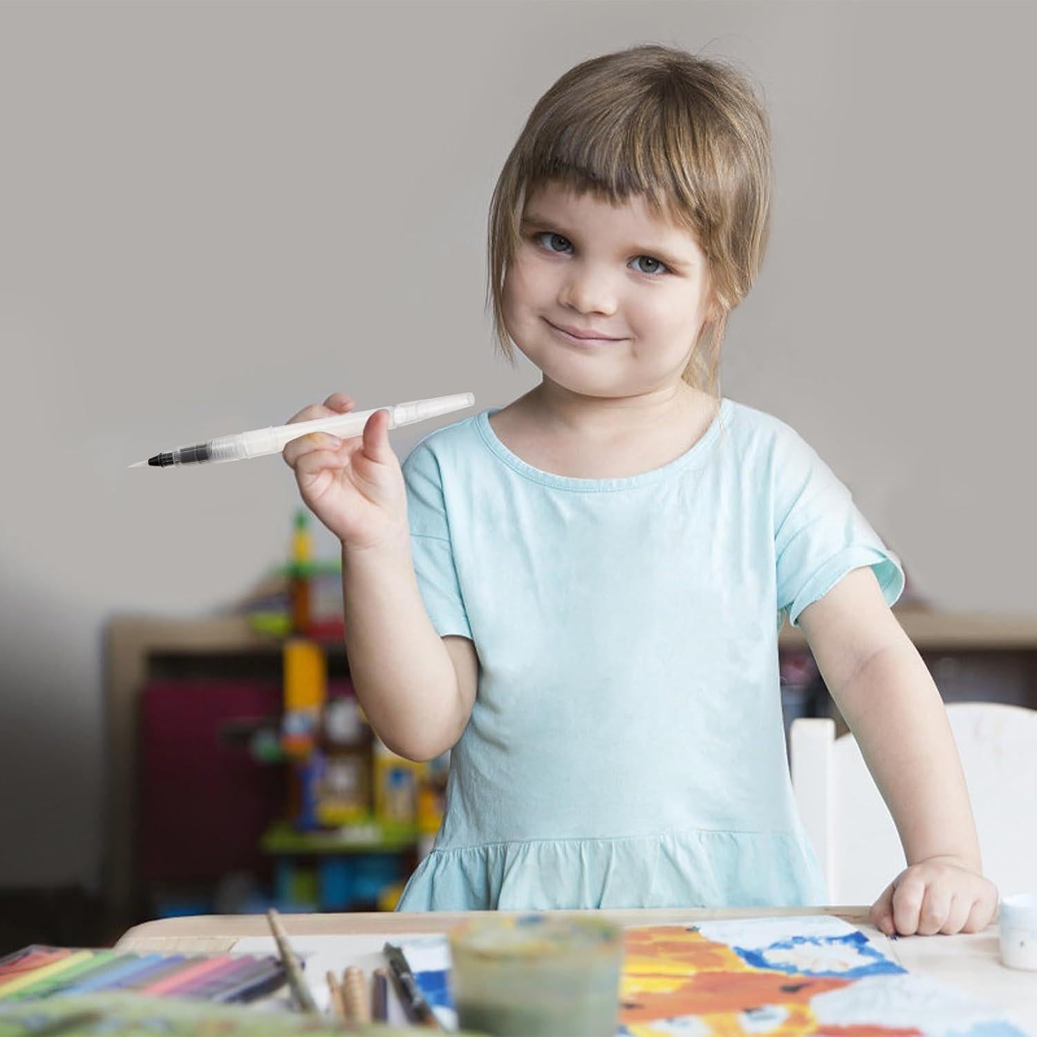 Lápices de Pincel Acuarela STOBOK 3 Piezas 12x1cm