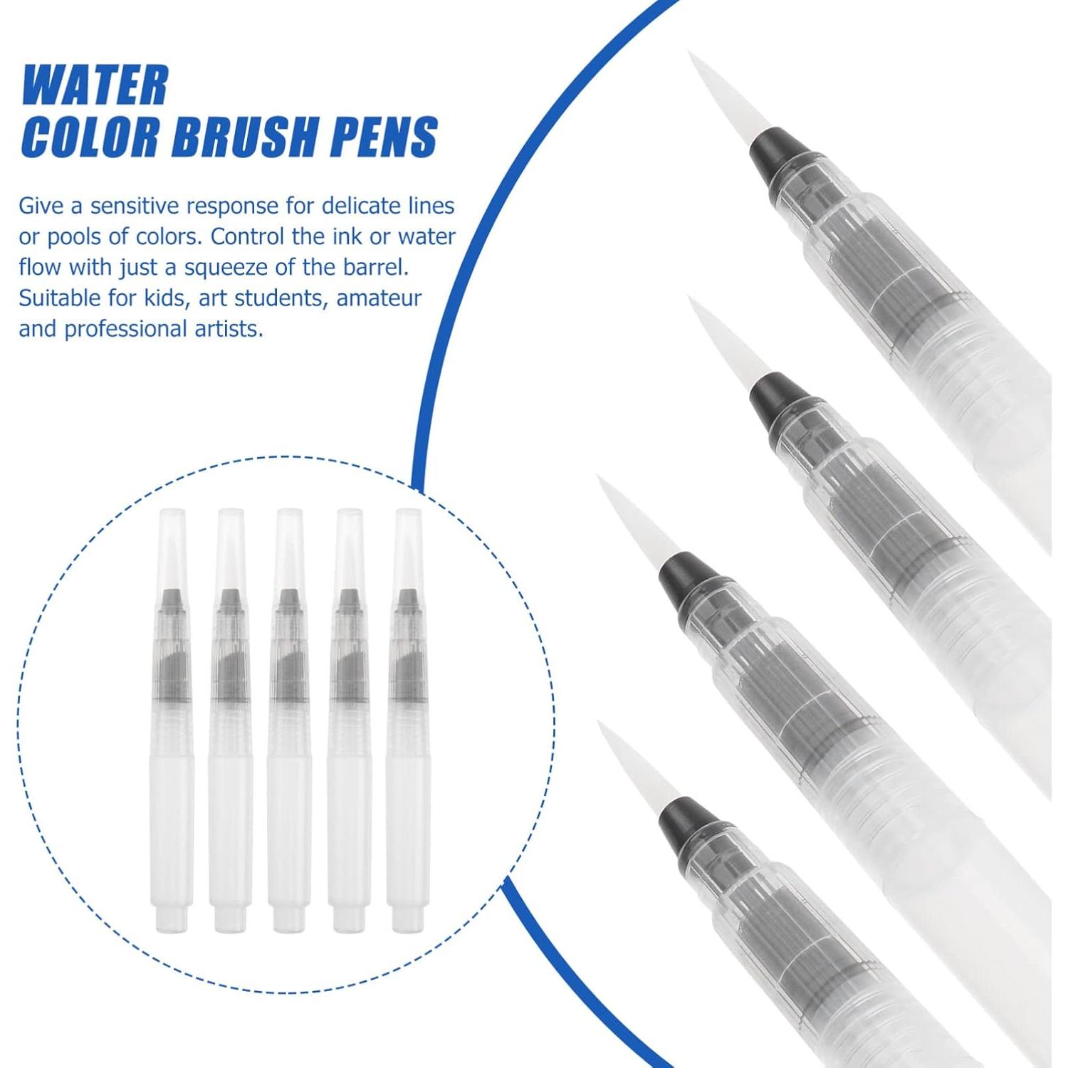 Lápices de Pincel Acuarela STOBOK 3 Piezas 12x1cm