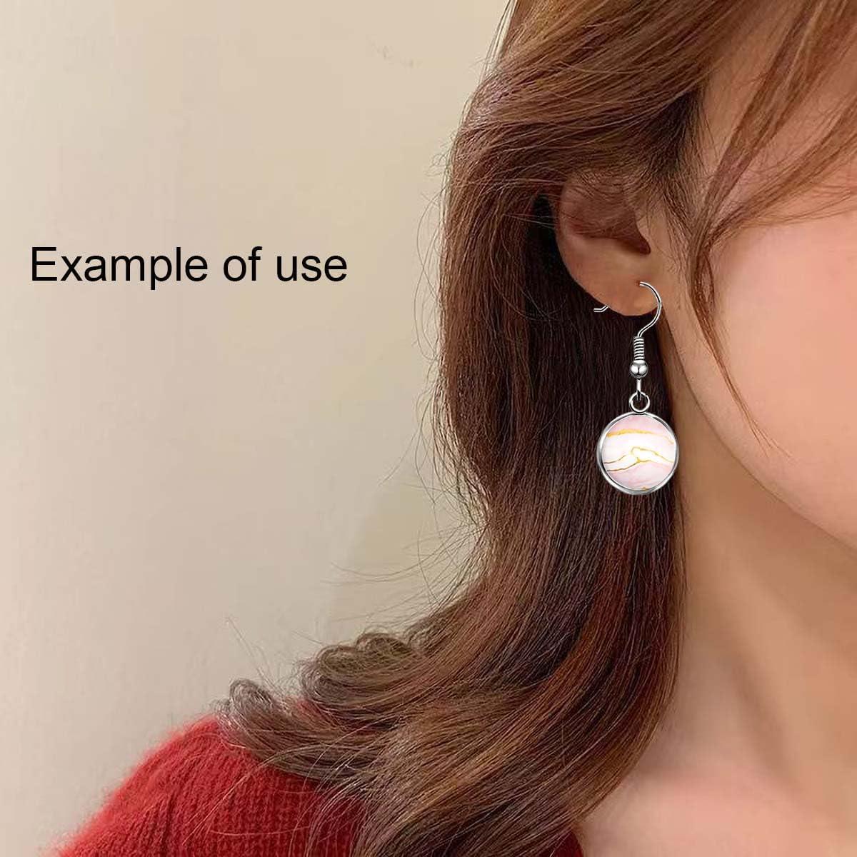 60 Cabochones de Vidrio Coloridos 10mm para Joyas DIY - Julie Wang