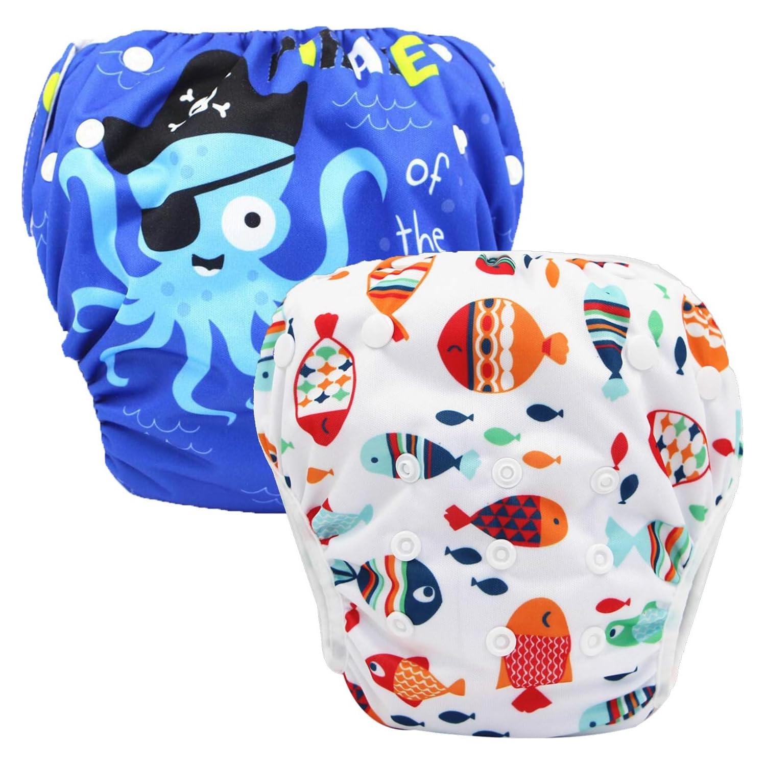 Paquete de 2 Pañales de Natación Reutilizables Storeofbaby 3.6-16.3 kg