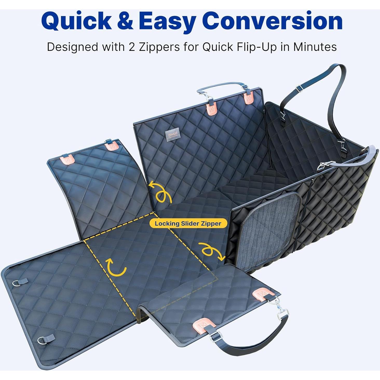 Extensor de Asiento Trasero para Perros ITNAST Negro M 400kg