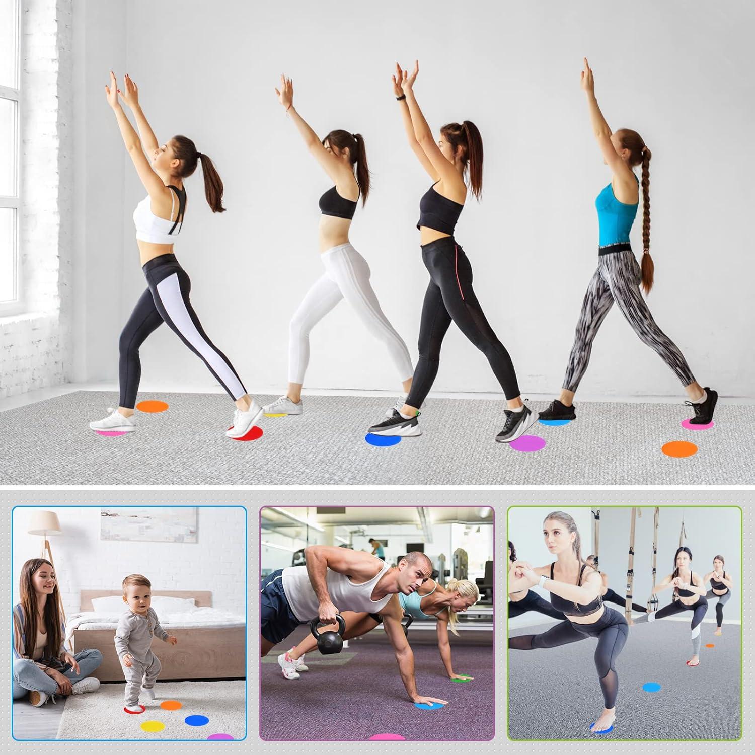 81 Pcs Puntos de Alfombra IKAYAS 10.16 cm para Aula