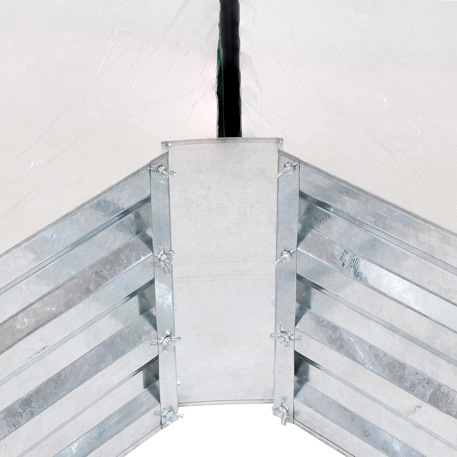 Cama de Jardín Elevada Sunnydaze con Mini Invernadero 1.22m