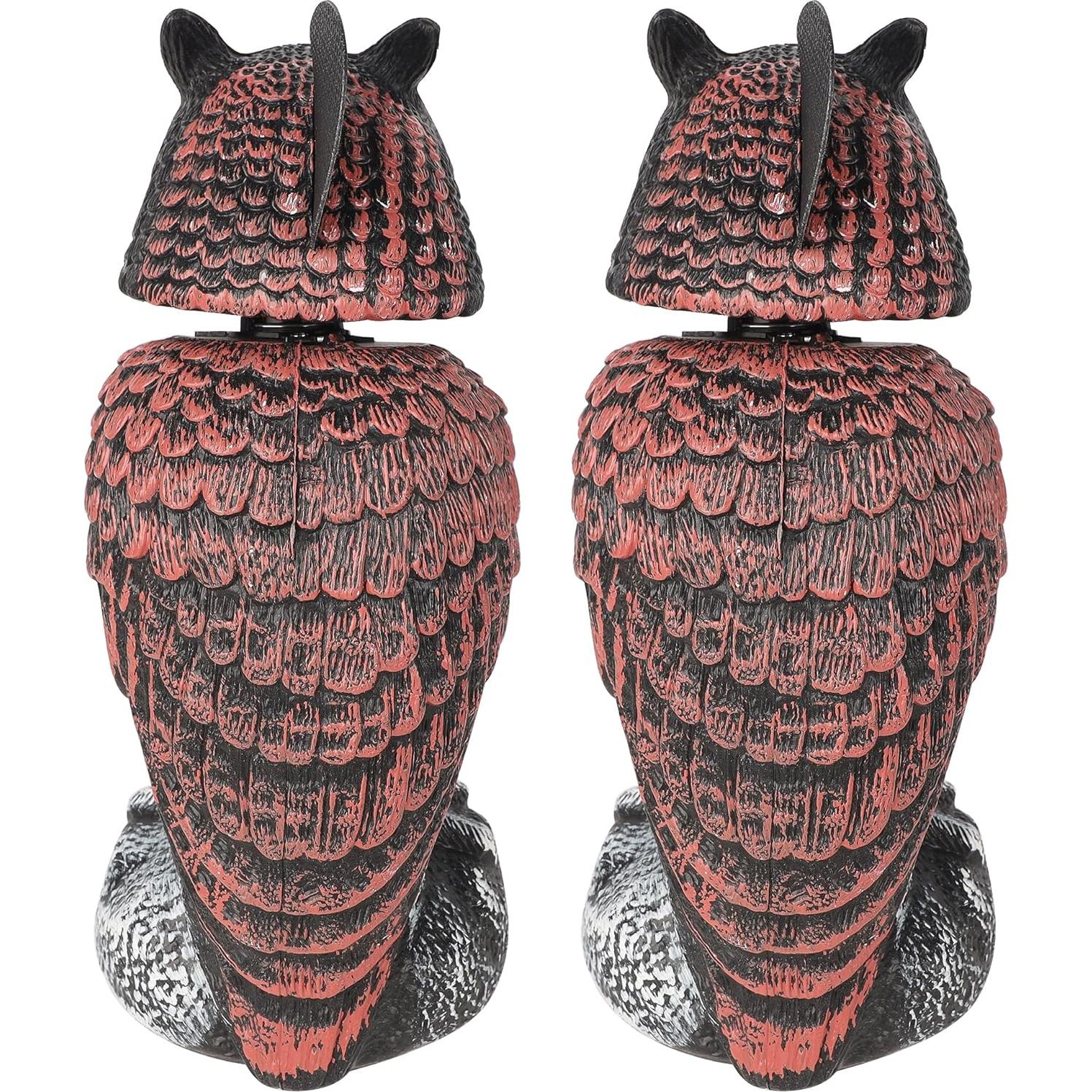Hausse 2 Búhos Falsos Ahuyentadores de Aves 27 cm