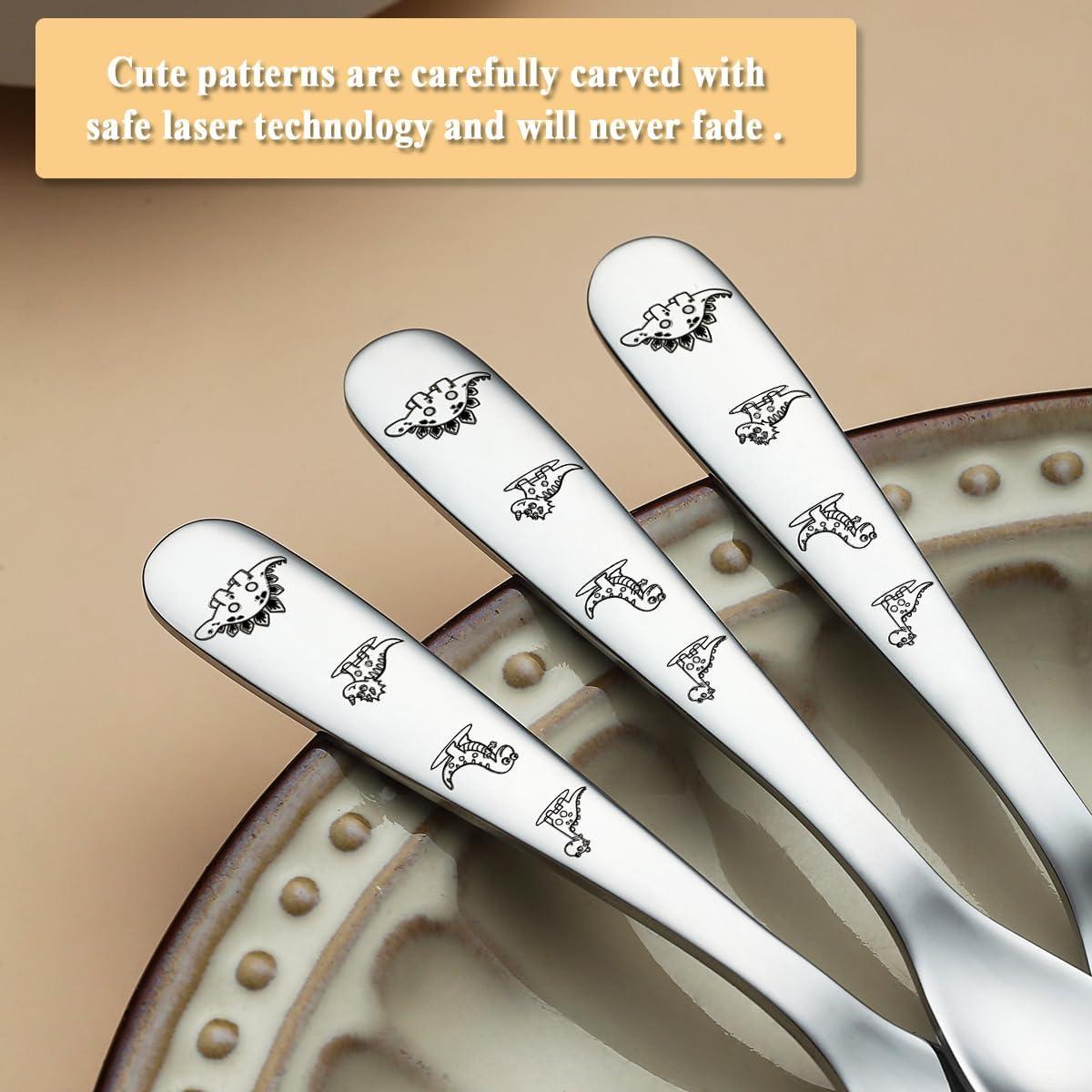 Set de Cubiertos para Niños Evanda - 6 Piezas de Acero Inoxidable