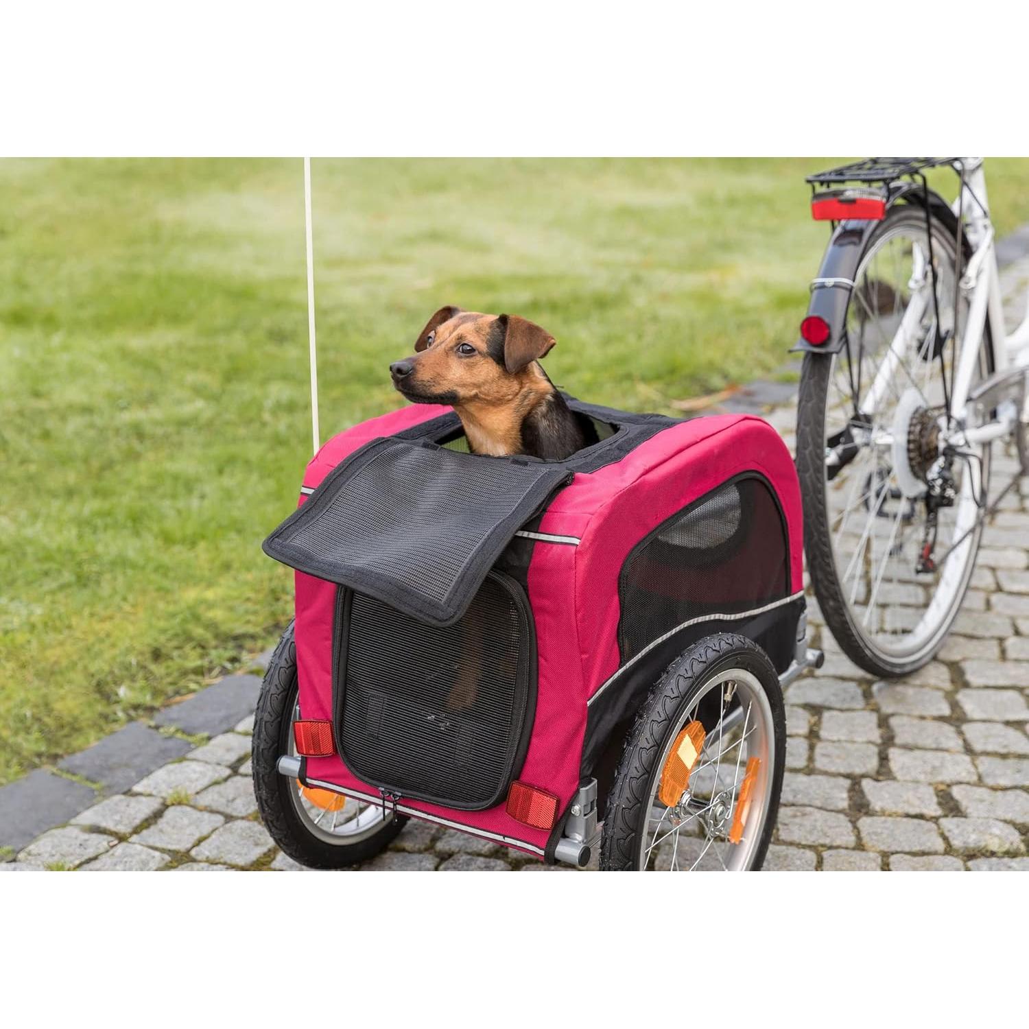 Remolque para Perros TRIXIE Pequeño hasta 15 kg, Plegable