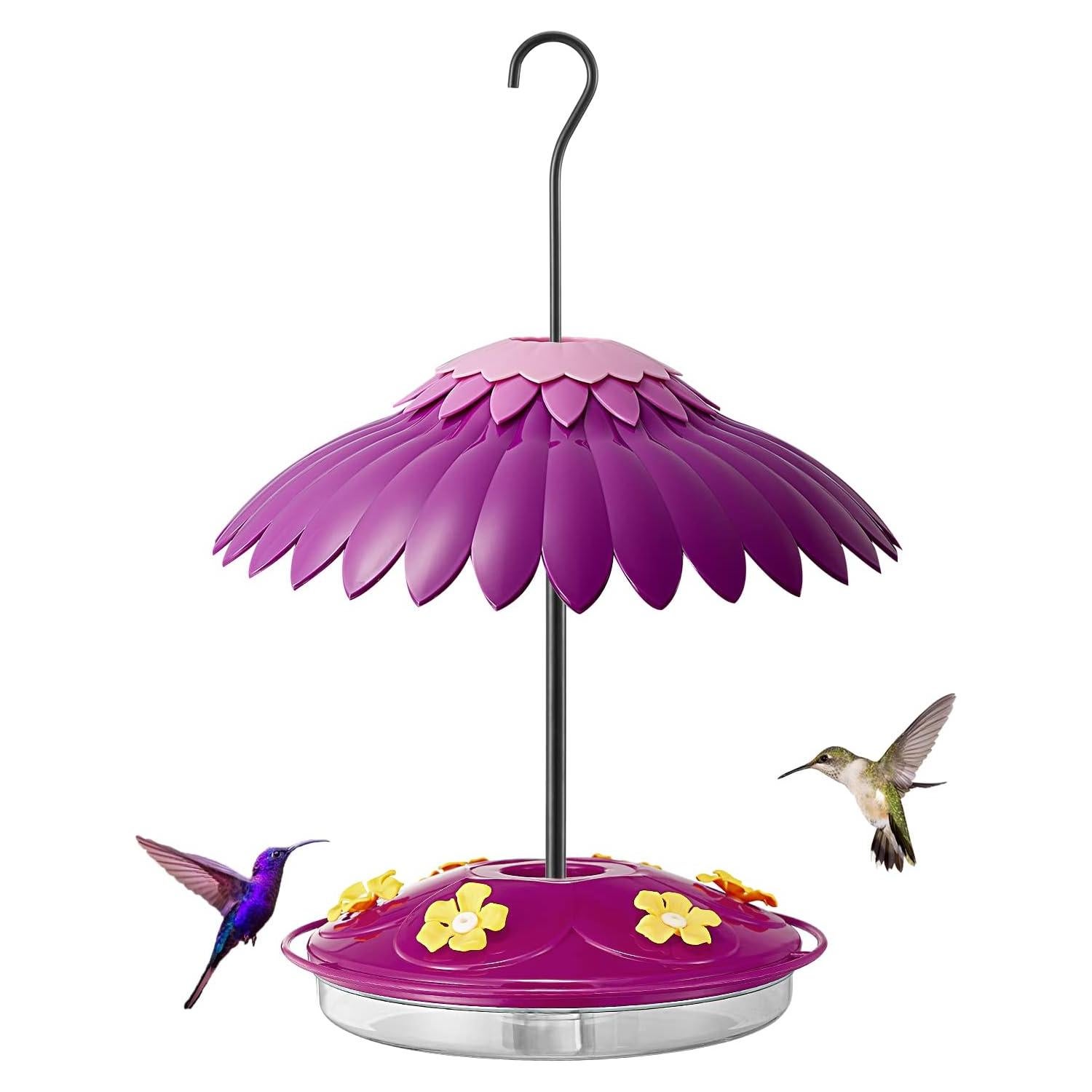 Comedero para Colibríes Beserie 16 oz con Baffle 14" Púrpura