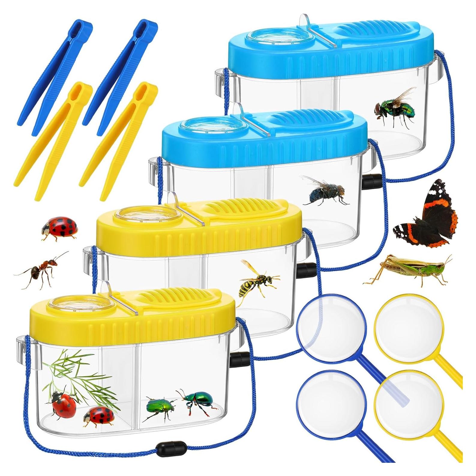 Kit de Exploración de Insectos Halloscume - 4 Sets para Niños