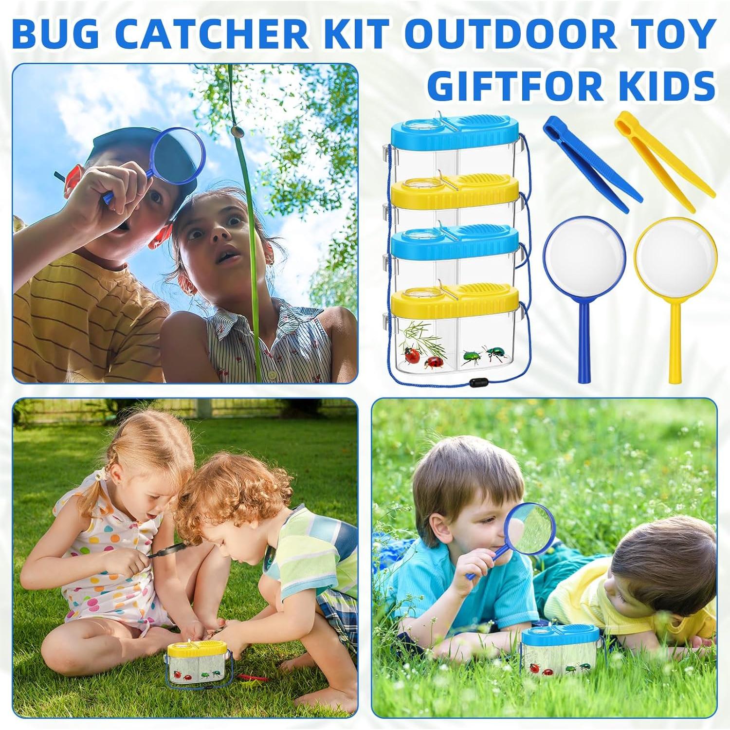 Kit de Exploración de Insectos Halloscume - 4 Sets para Niños