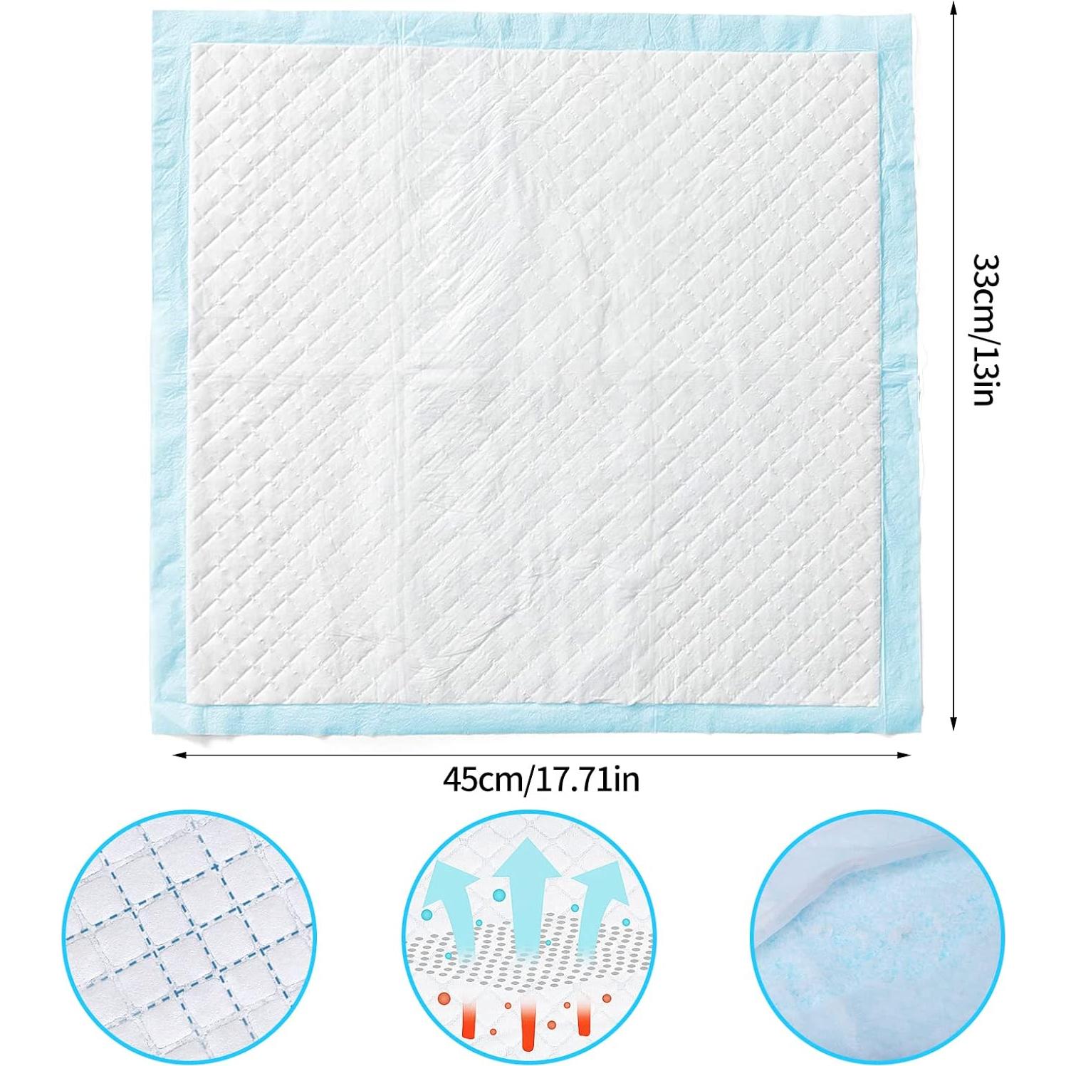 20 Almohadillas Desechables para Orina de Mascotas 33x45cm