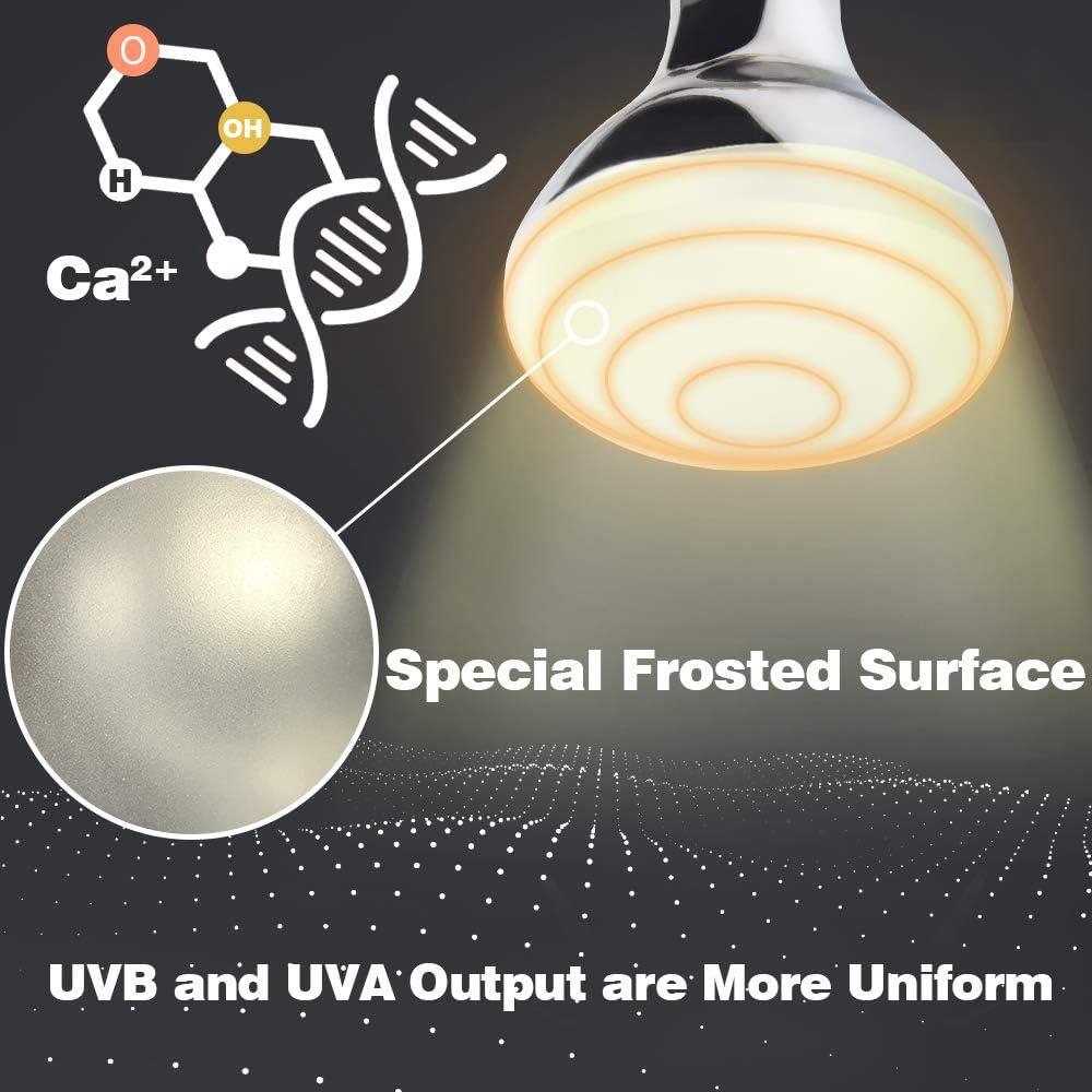 Lámpara de Calor UVA UVB 80W LUCKY HERP para Reptiles