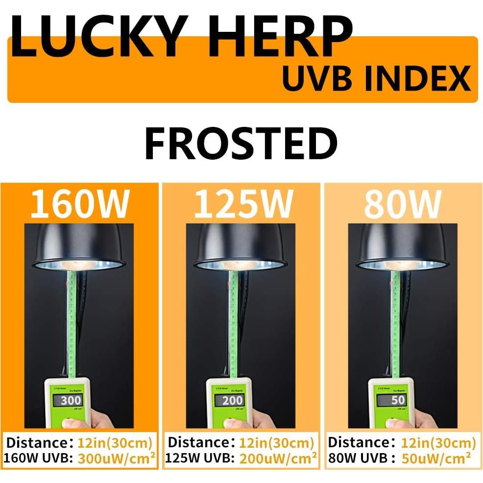 Lámpara de Calor UVA UVB 80W LUCKY HERP para Reptiles