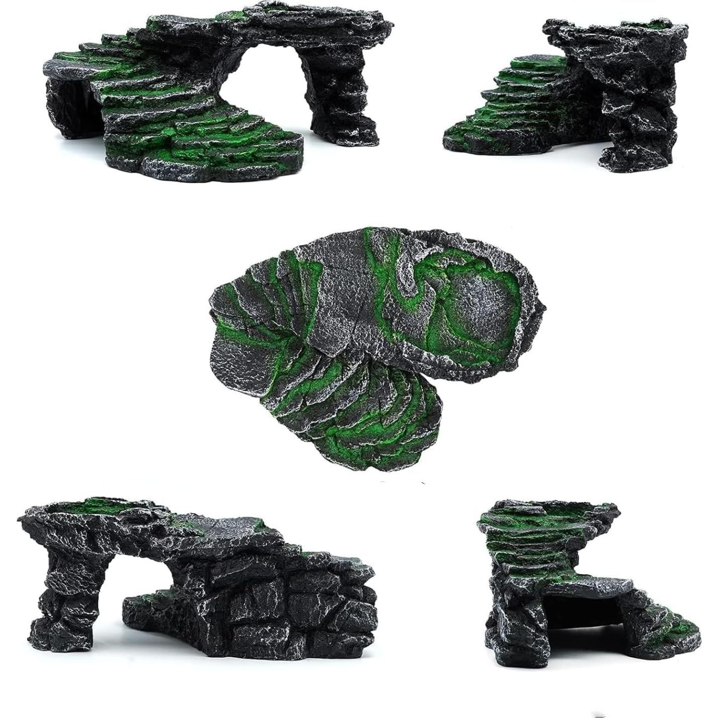 Plataforma de Sol para Reptiles Mipukbay Roca Decorativa 20cm