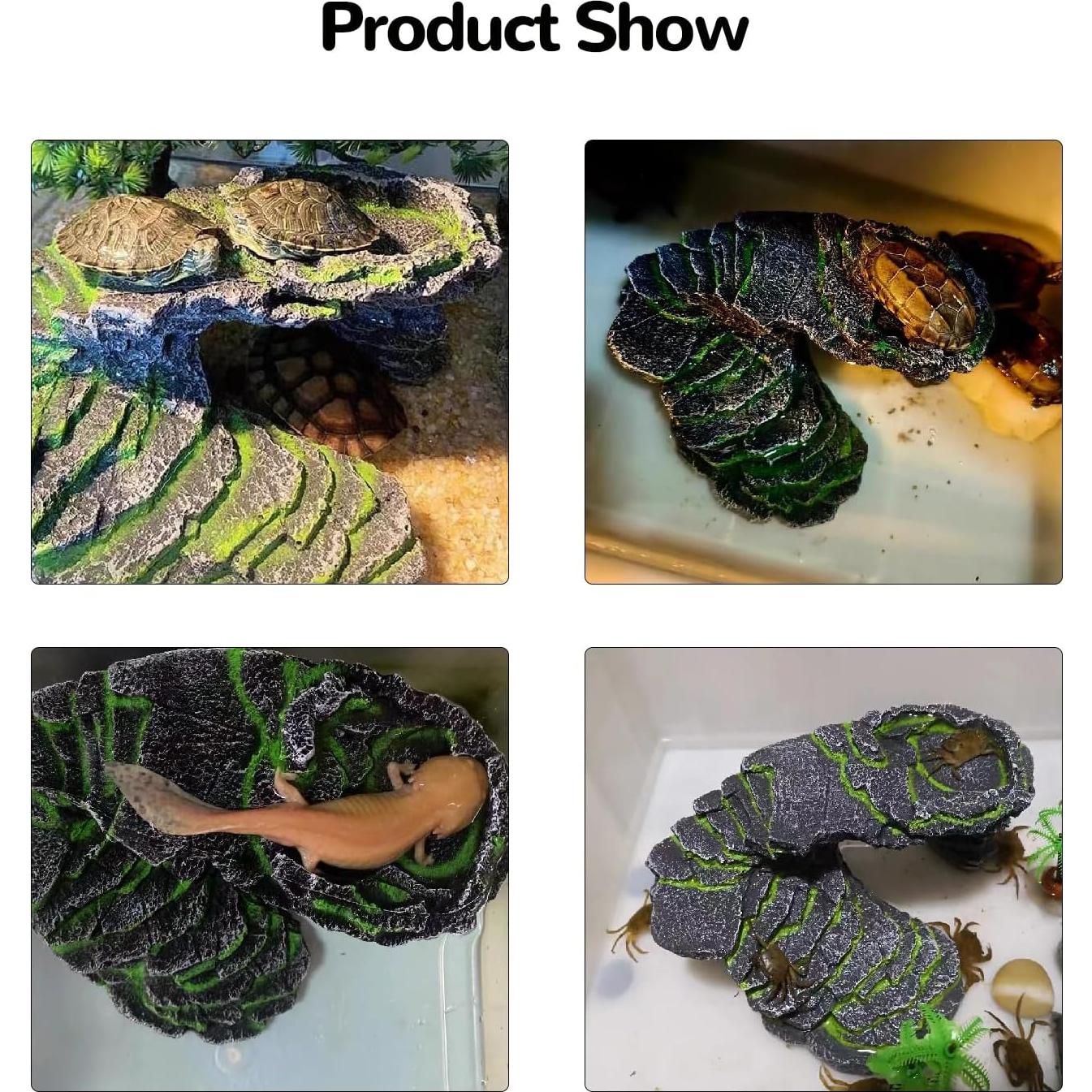 Plataforma de Sol para Reptiles Mipukbay Roca Decorativa 20cm