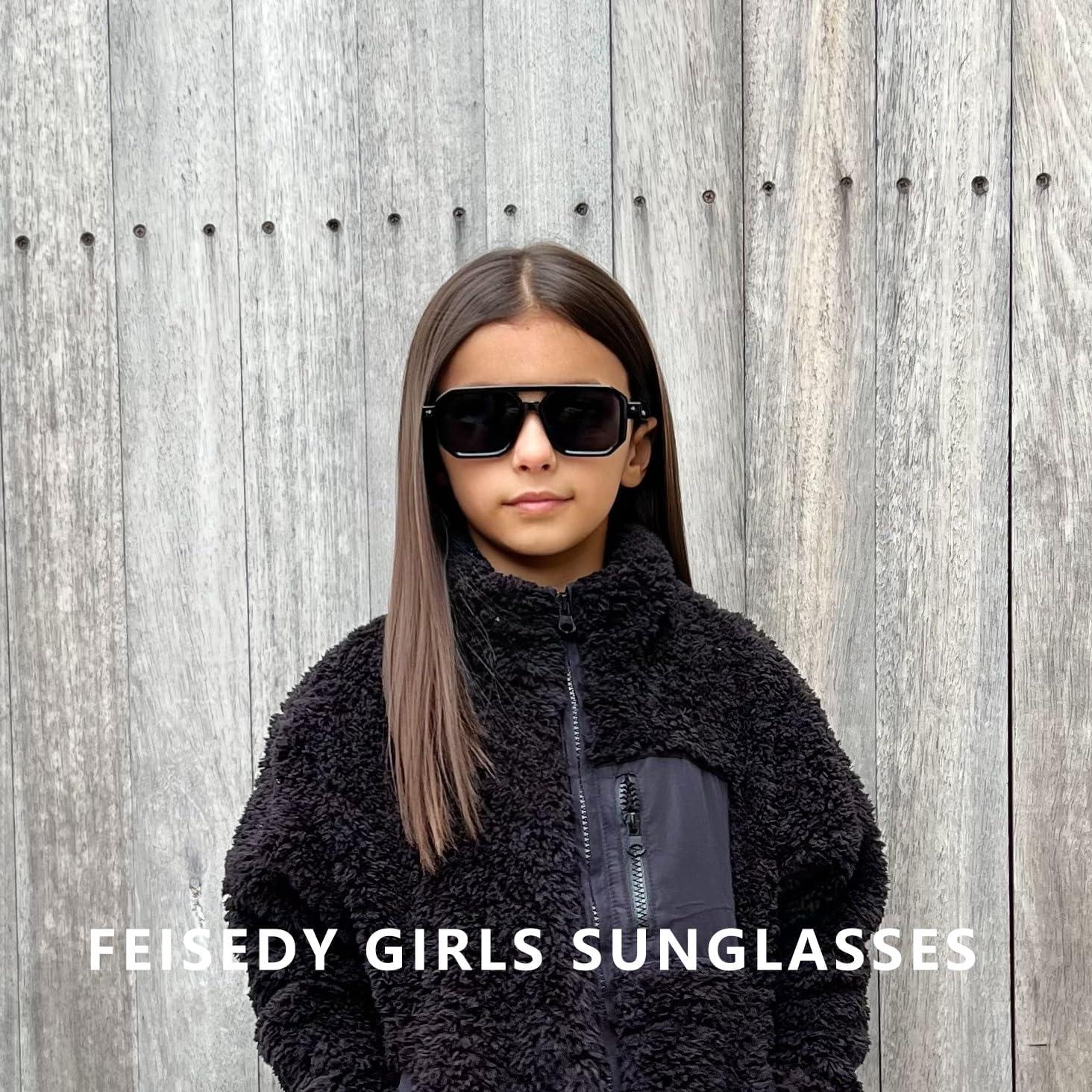 Gafas de sol para niños FEISEDY Piloto Vintage 0-6 años