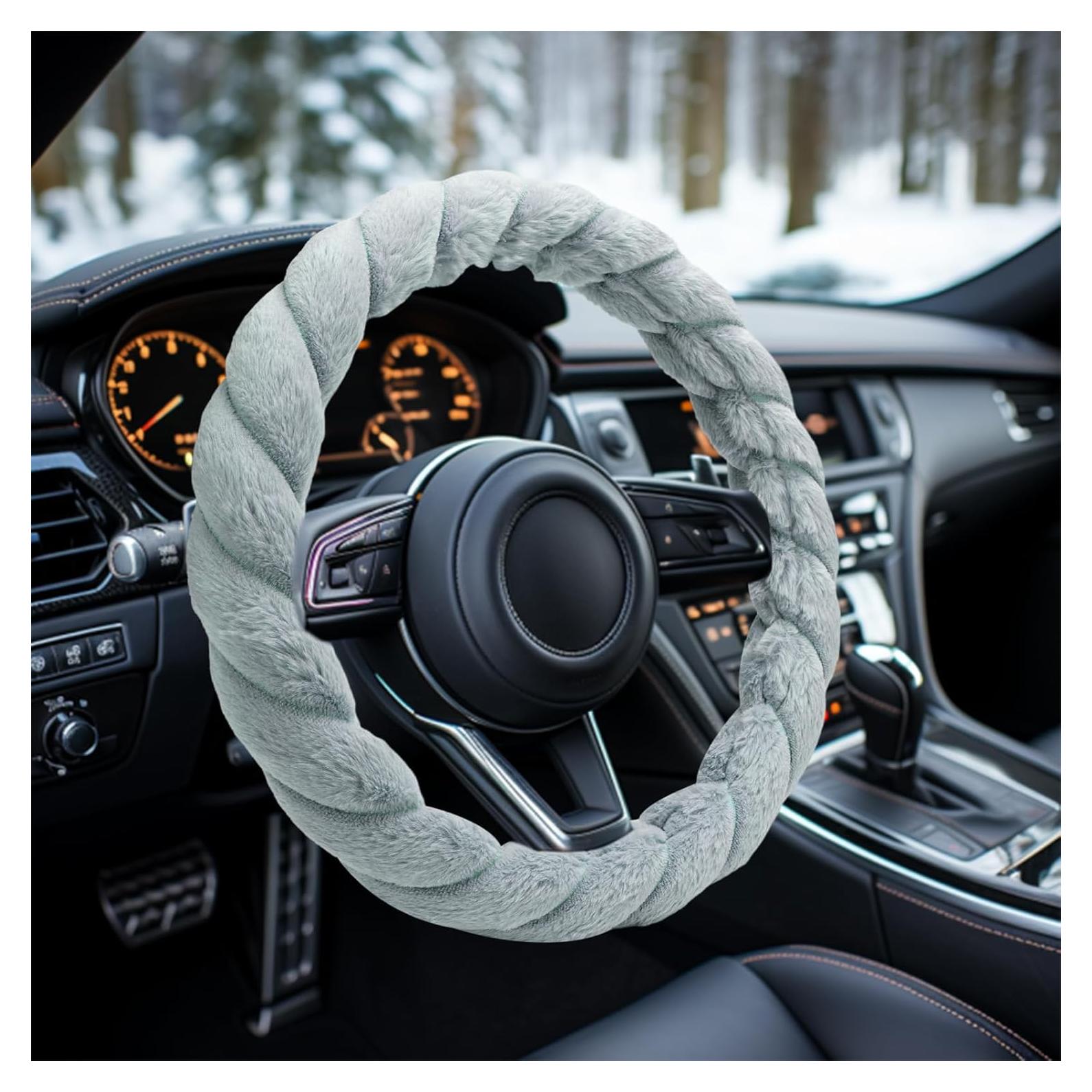 Cubierta de Volante de Piel Sintética Evankin Azul 35.56-37.08 cm